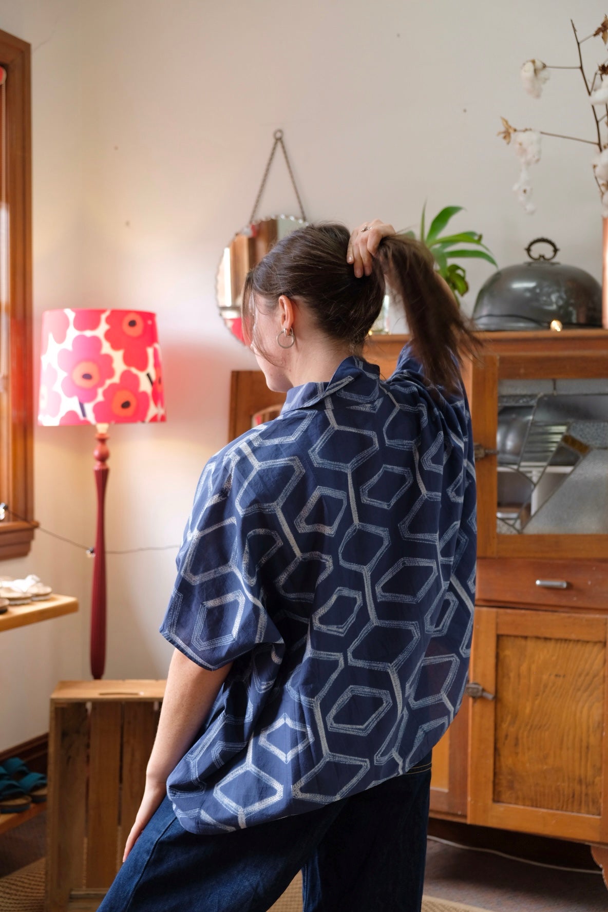 Square Cut Shirt Indigo