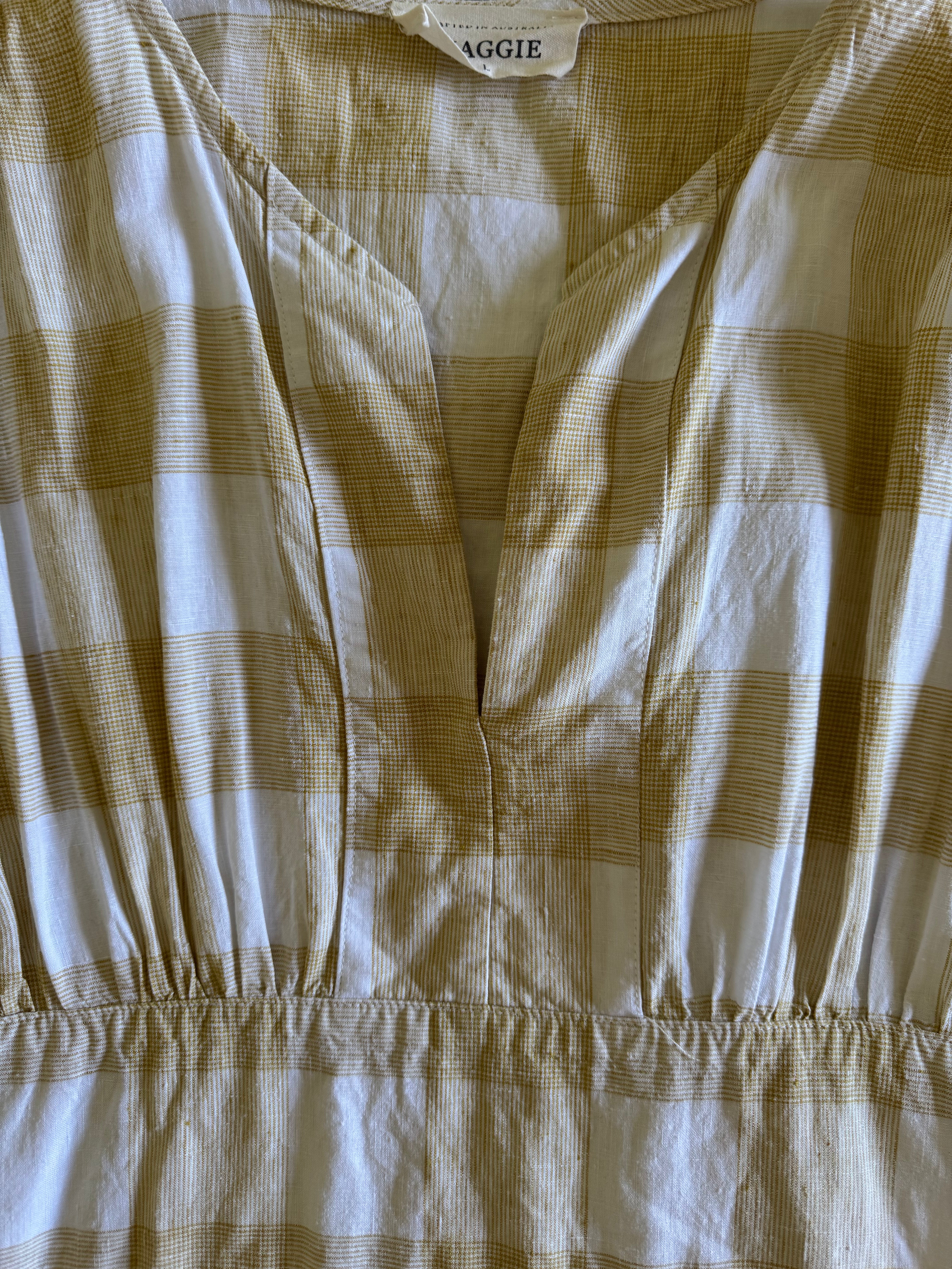 Pre-loved Sammy Dress - Emme Check Dijon