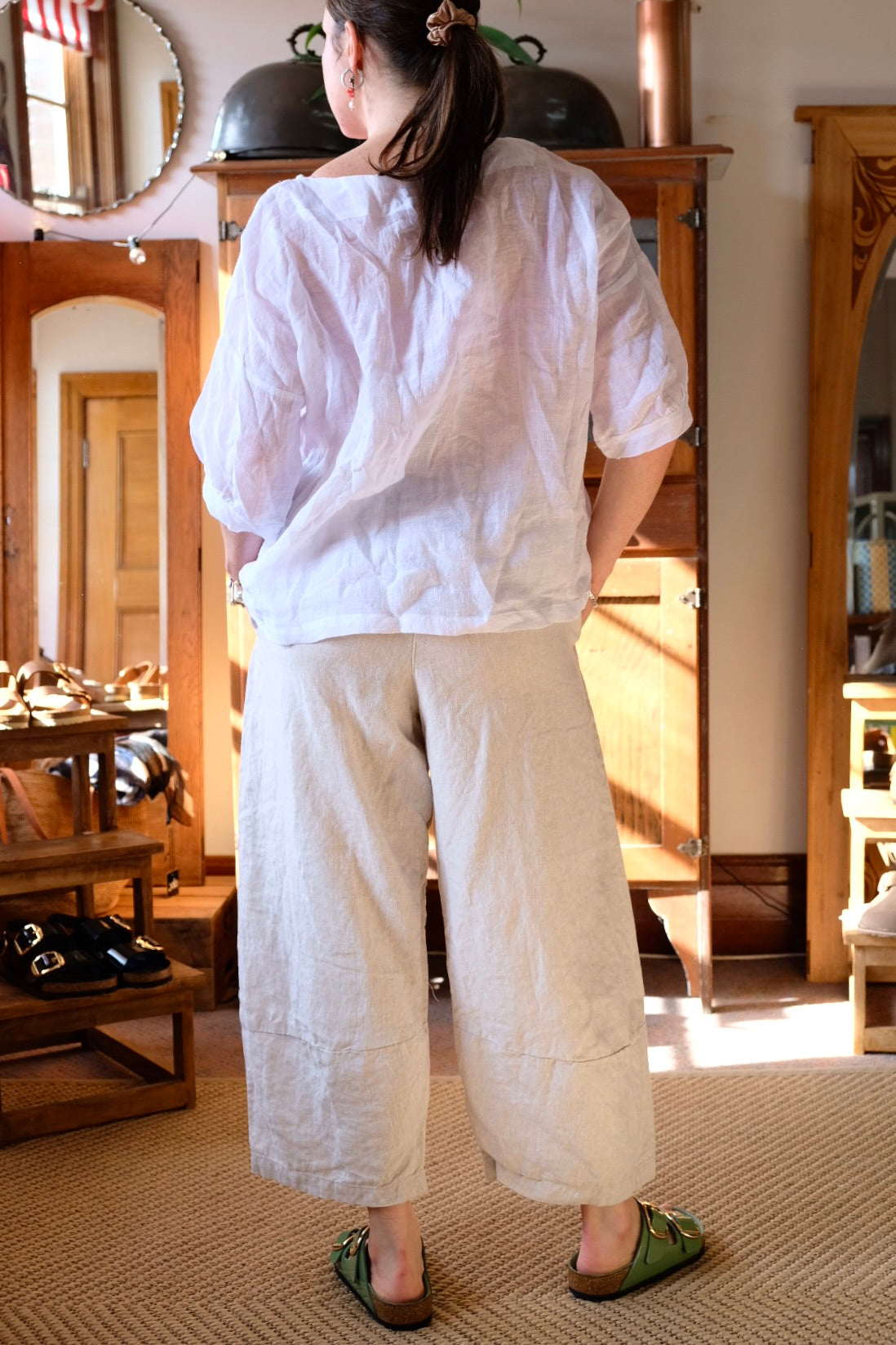 Sable Linen Pant - Natural