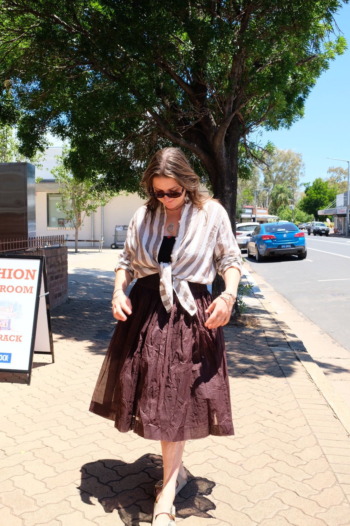 Nyx Tutu Skirt Short - Cotton Organdy Chocolate