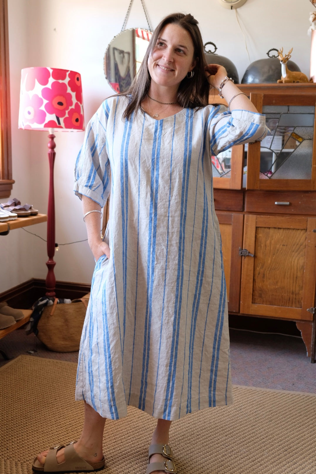 Fendi Dress - azure stripe