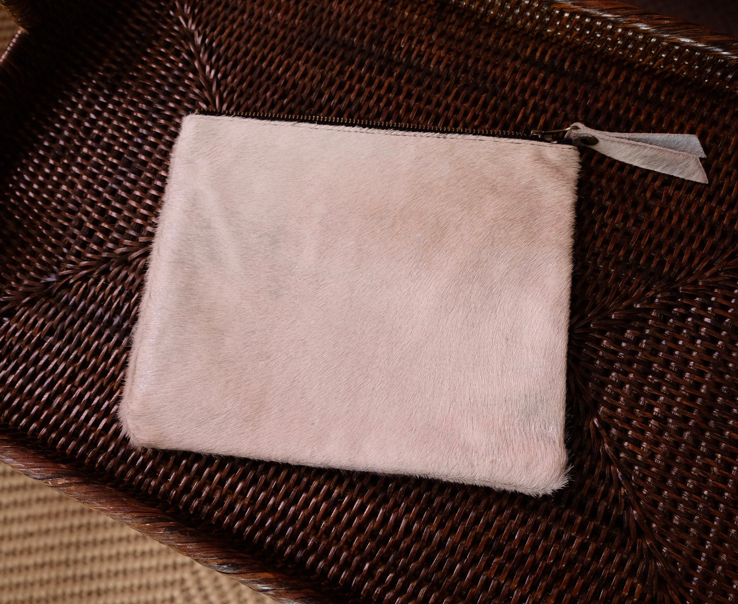 Pre-loved Hide Road Silver Clutch