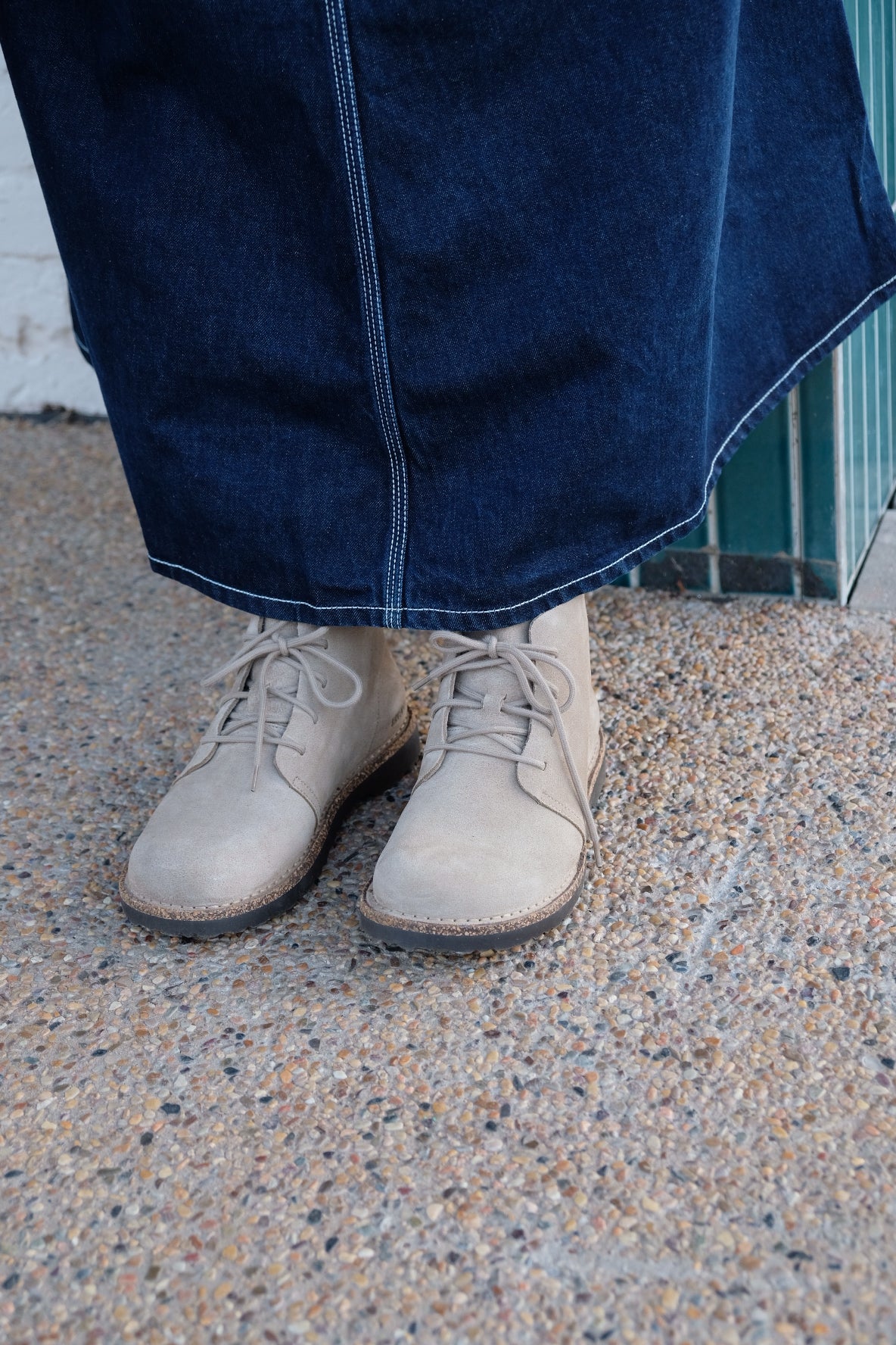 Uppsala Mid Taupe Suede Leather