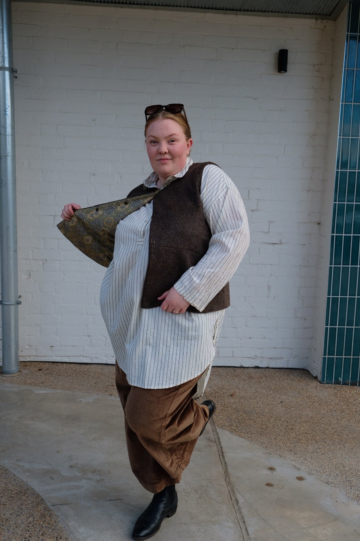 Violet Vest - Wool mohair