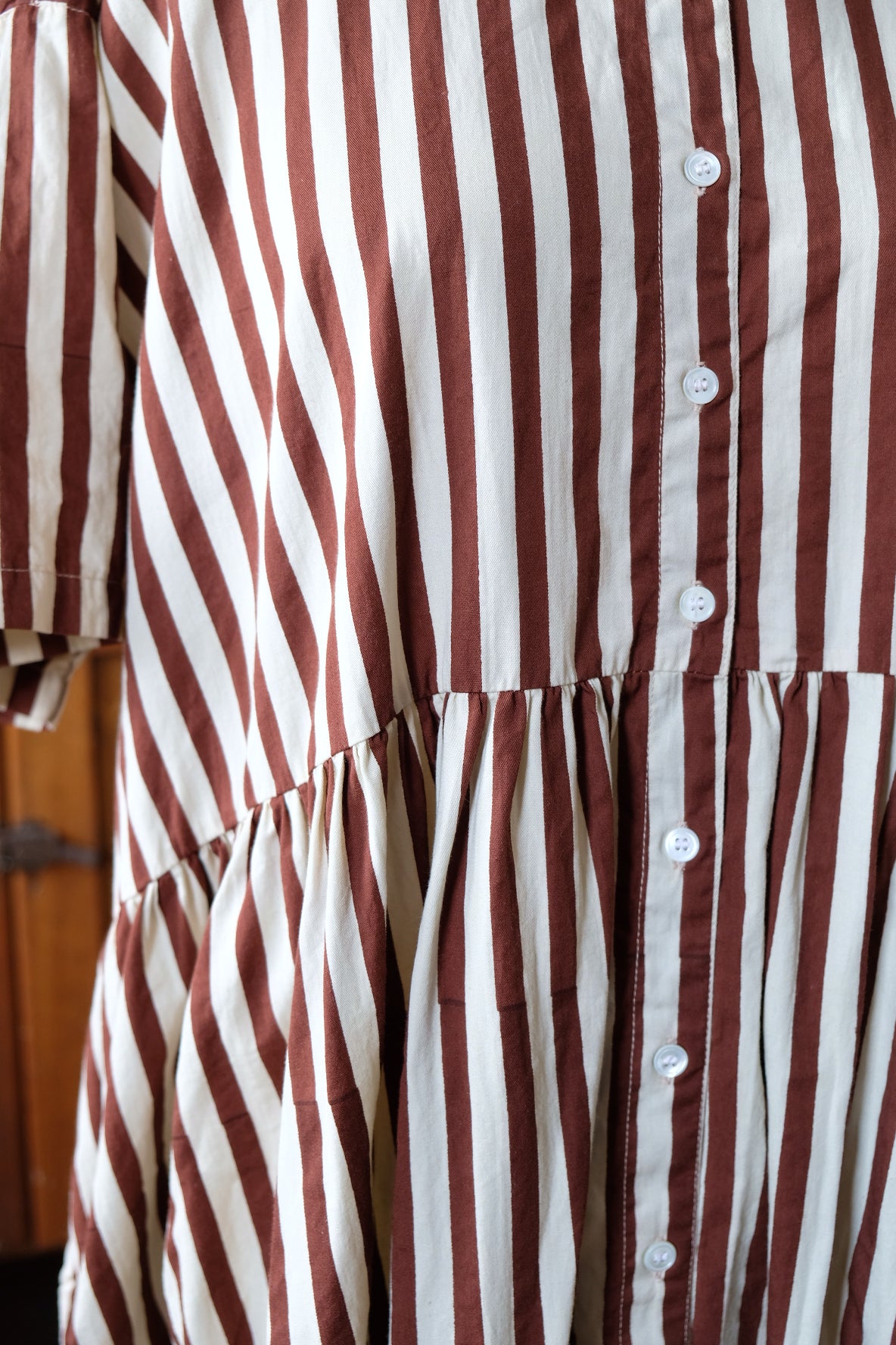 Alto Dress in Cotton Coco Stripe