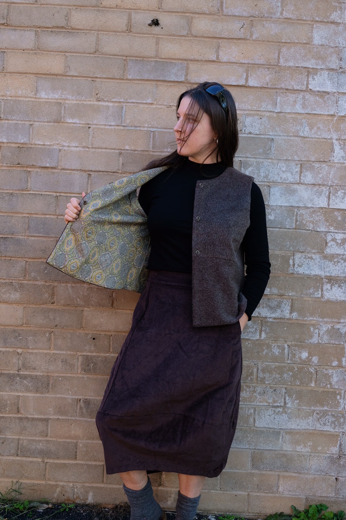 Violet Vest - Wool mohair