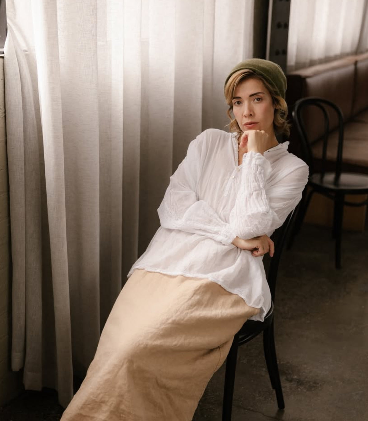 Hill Shirt Cotton Voile - White