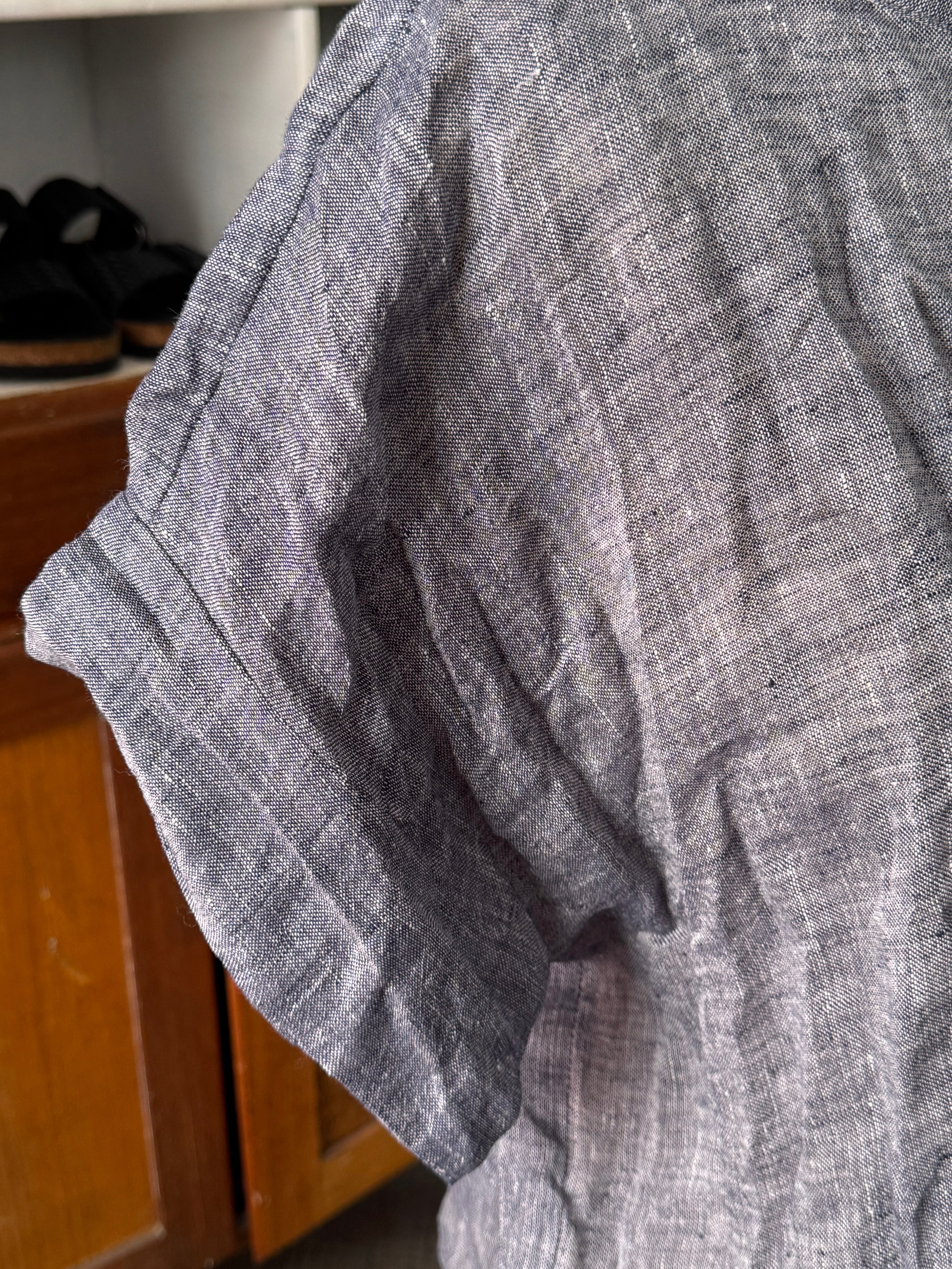 Gauze linen Tee - Chambray