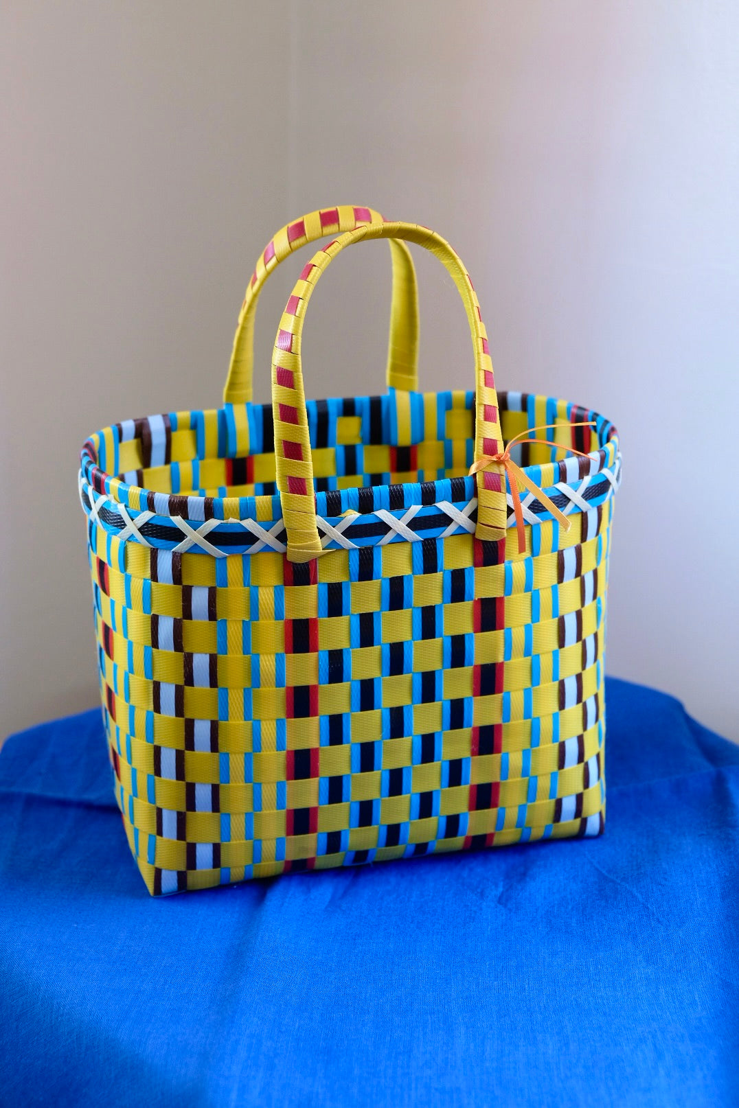 Pali Market Basket Mini - Yellow/Blue/Red/Black