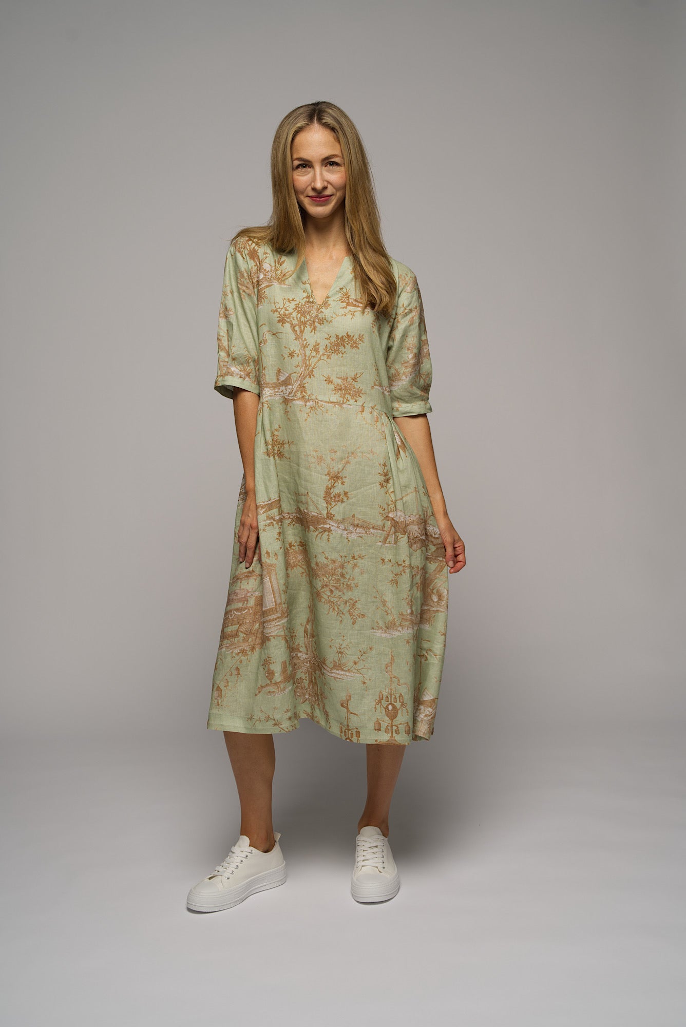 Toile Dress - Green