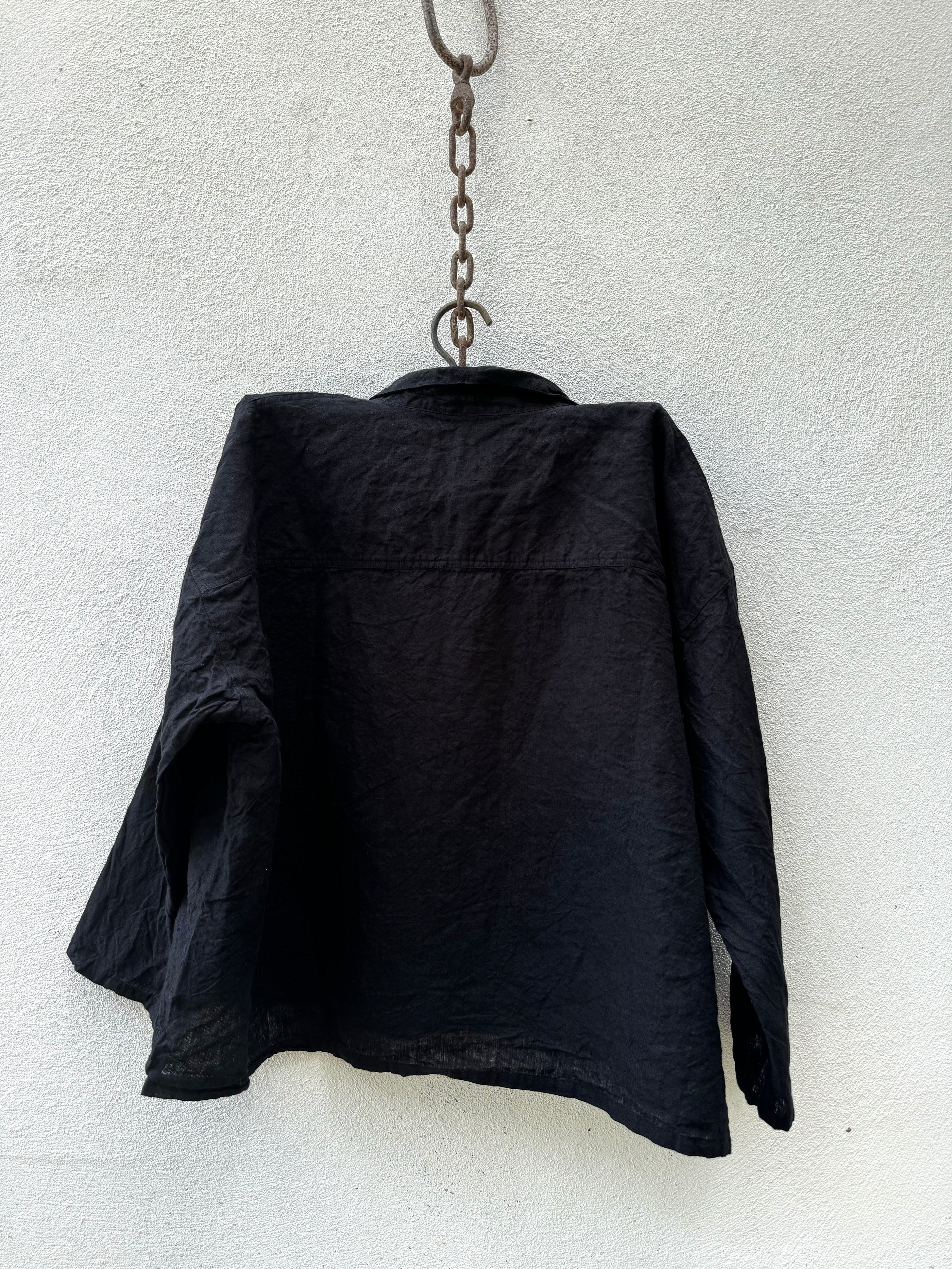 Libby Shirt Linen - Black