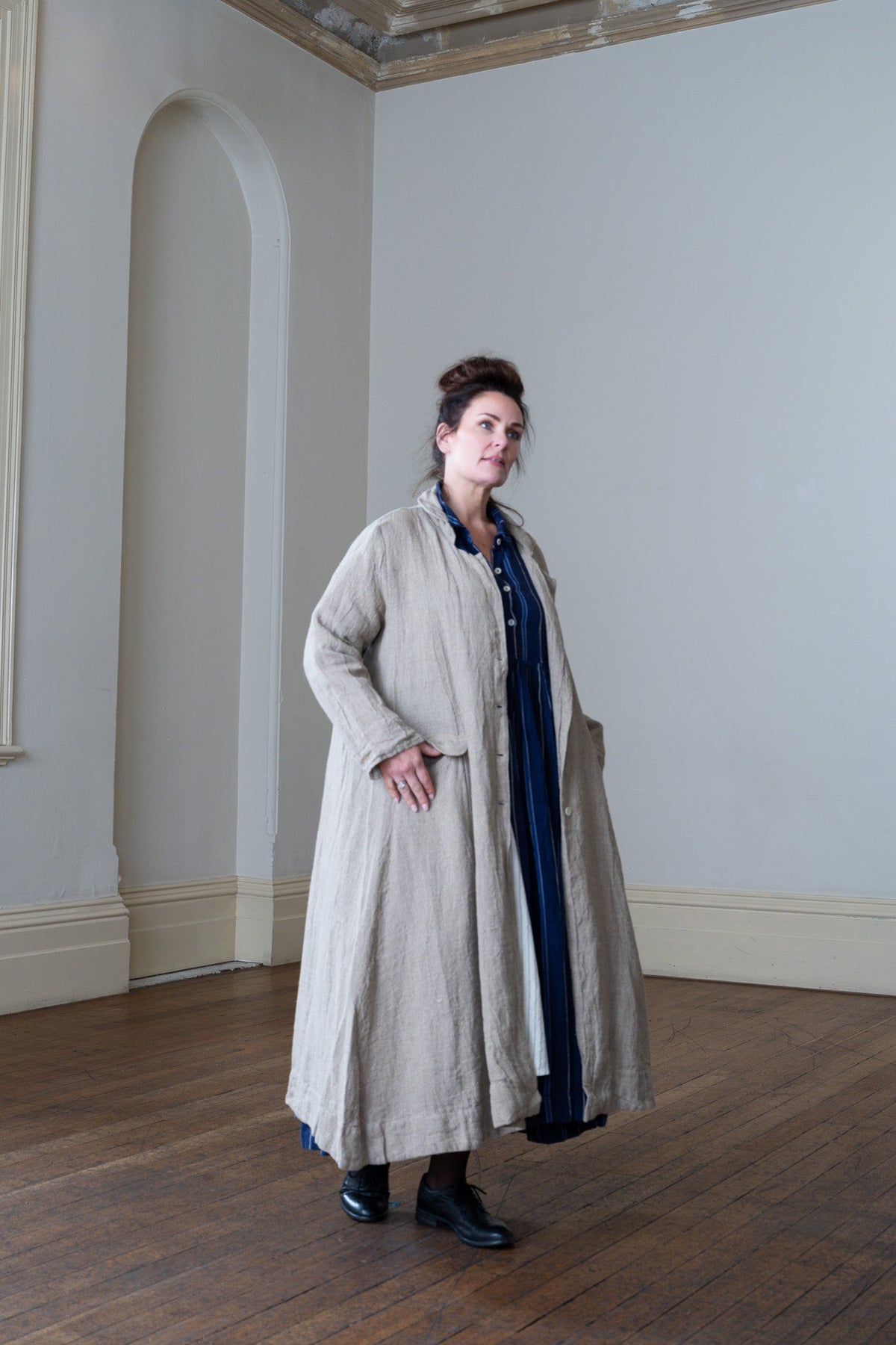 Olivier Coat - Raw Linen