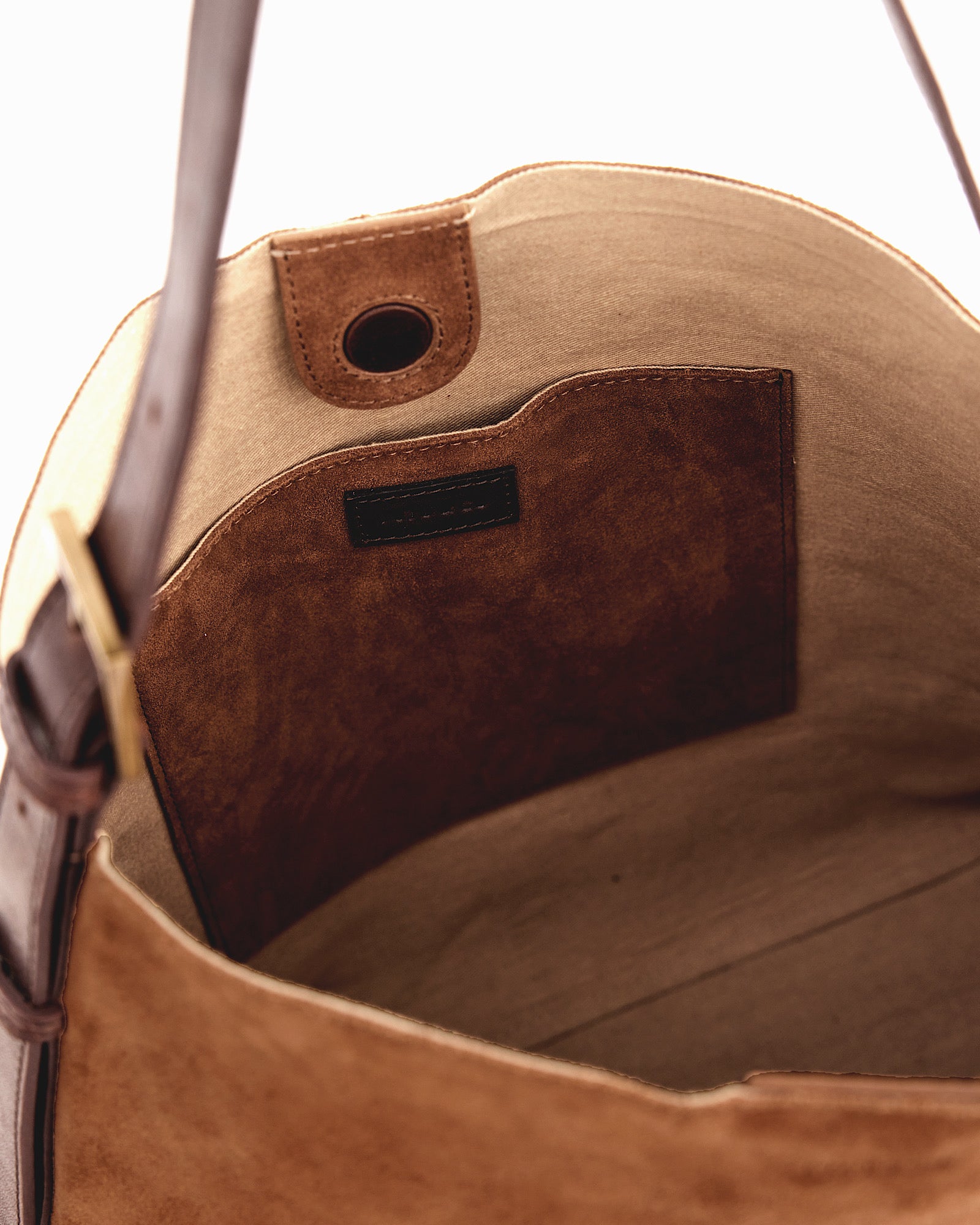 Suede Cabas Camel