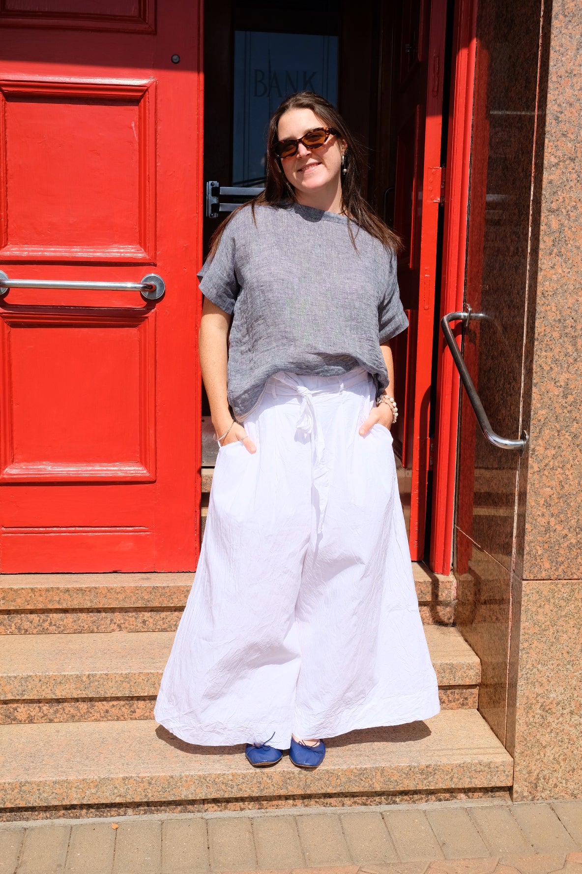 Harriet Trousers - Cotton Poplin - White