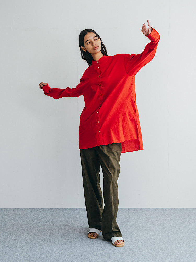 Ila Cotton Shirt - tomato Red