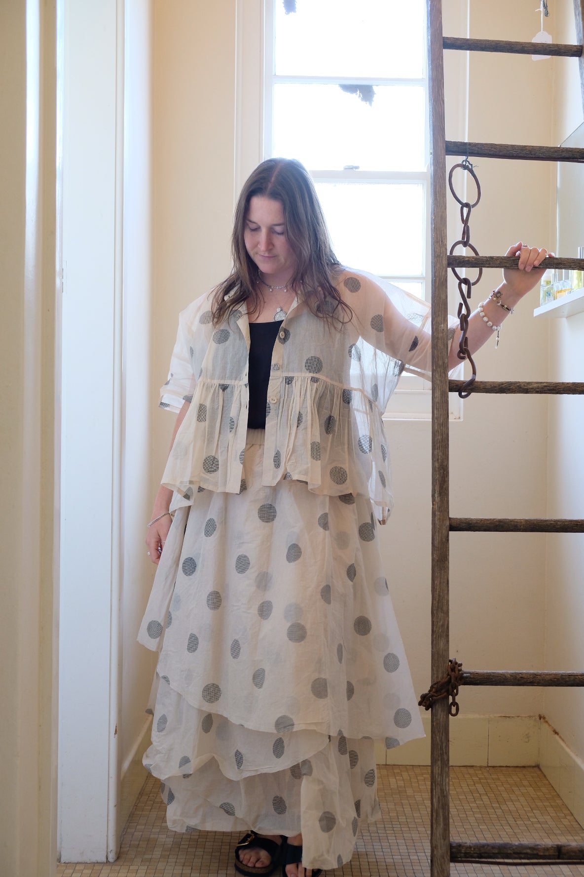 Dotto Layer Skirt - Cotton Organdy Natural