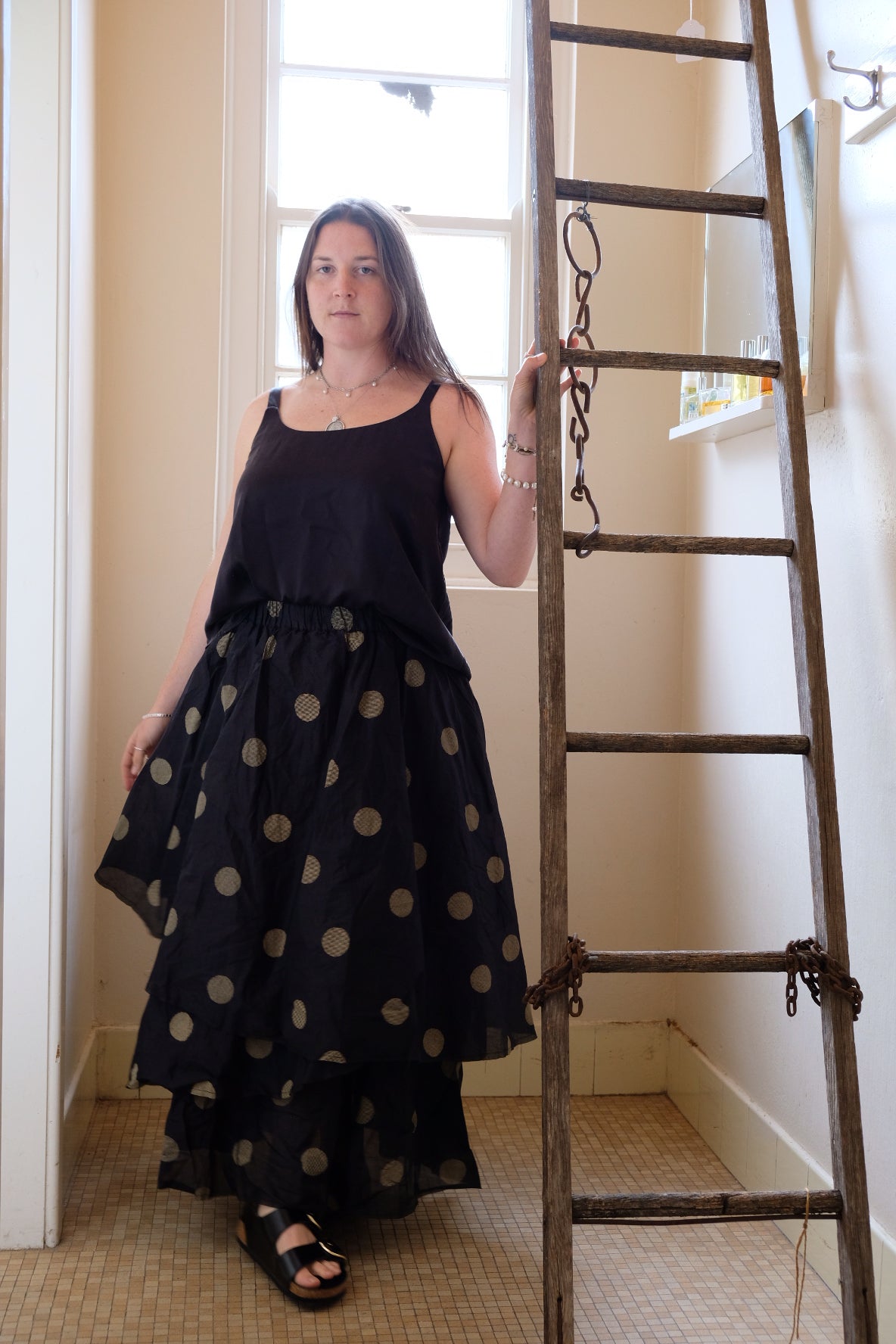 Dotto Layer Skirt - Cotton Organdy Black