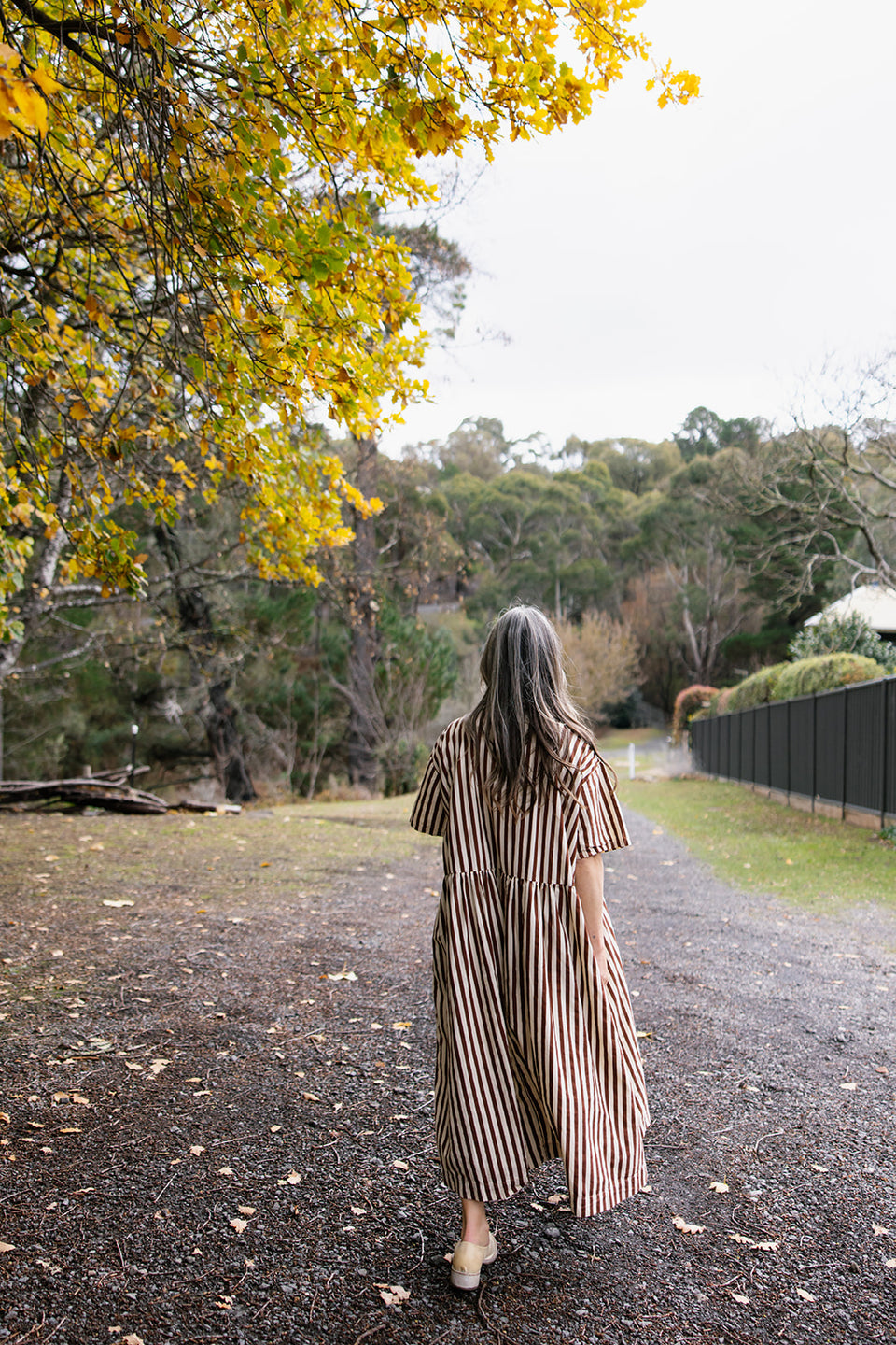 Alto Dress in Cotton Coco Stripe