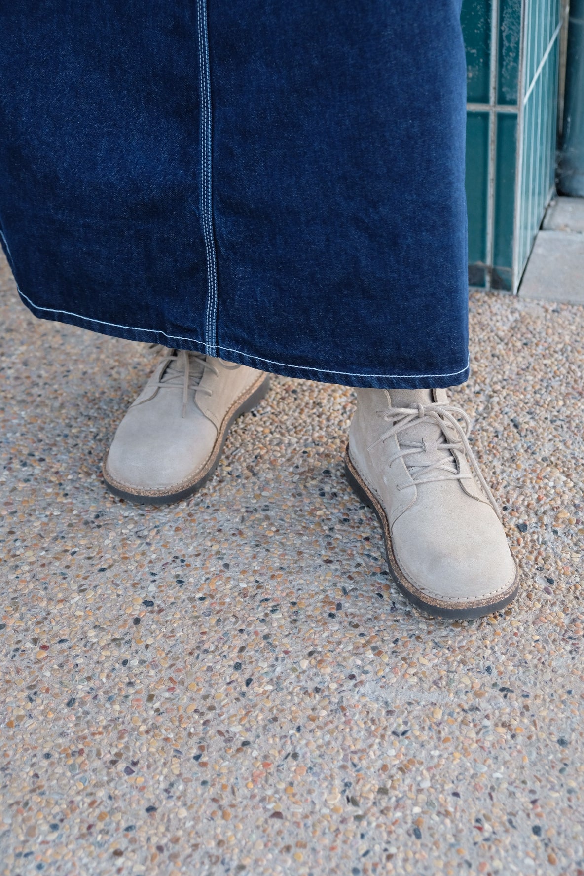 Uppsala Mid Taupe Suede Leather