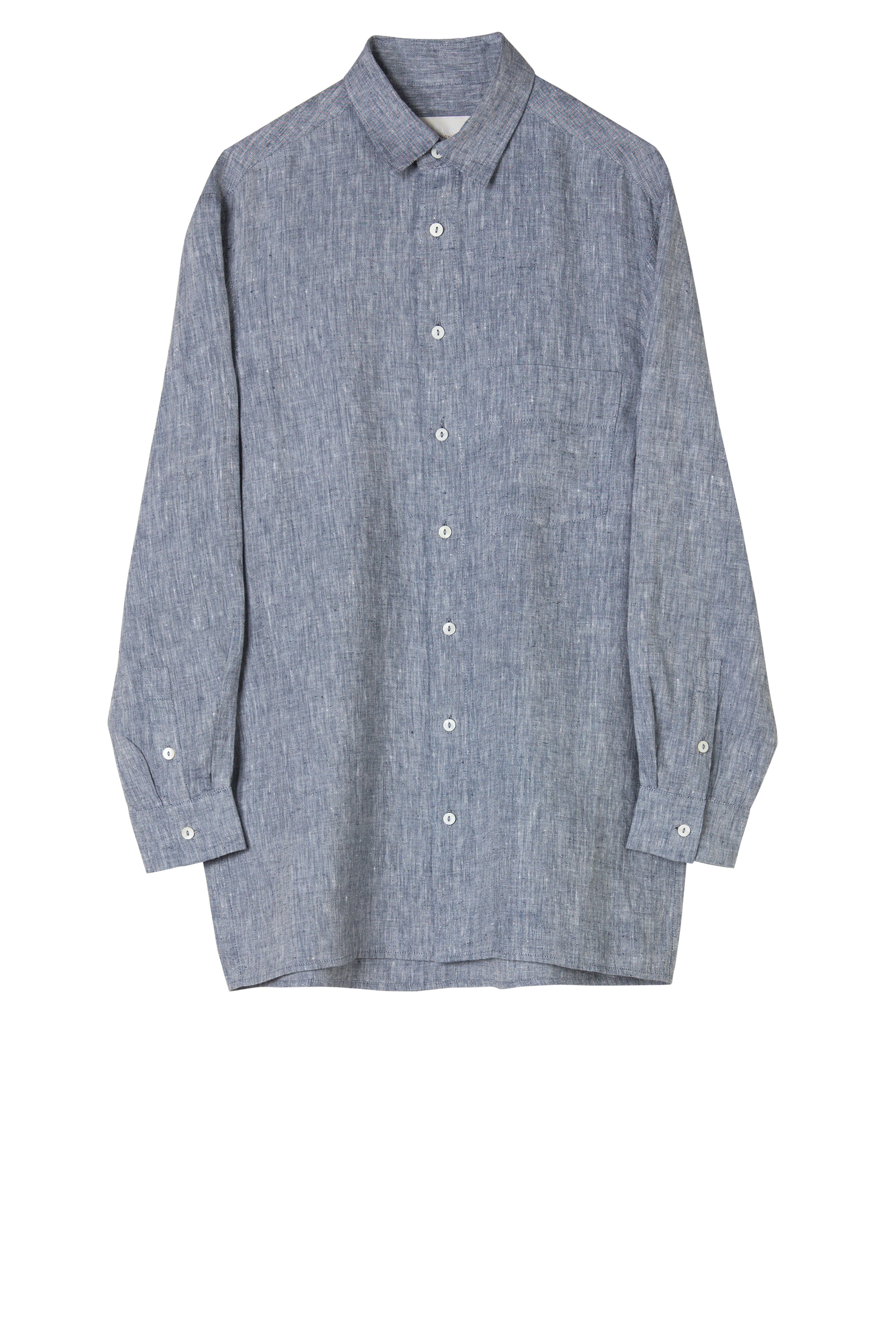 The Handsome Man Shirt - Denim CROSS DYE