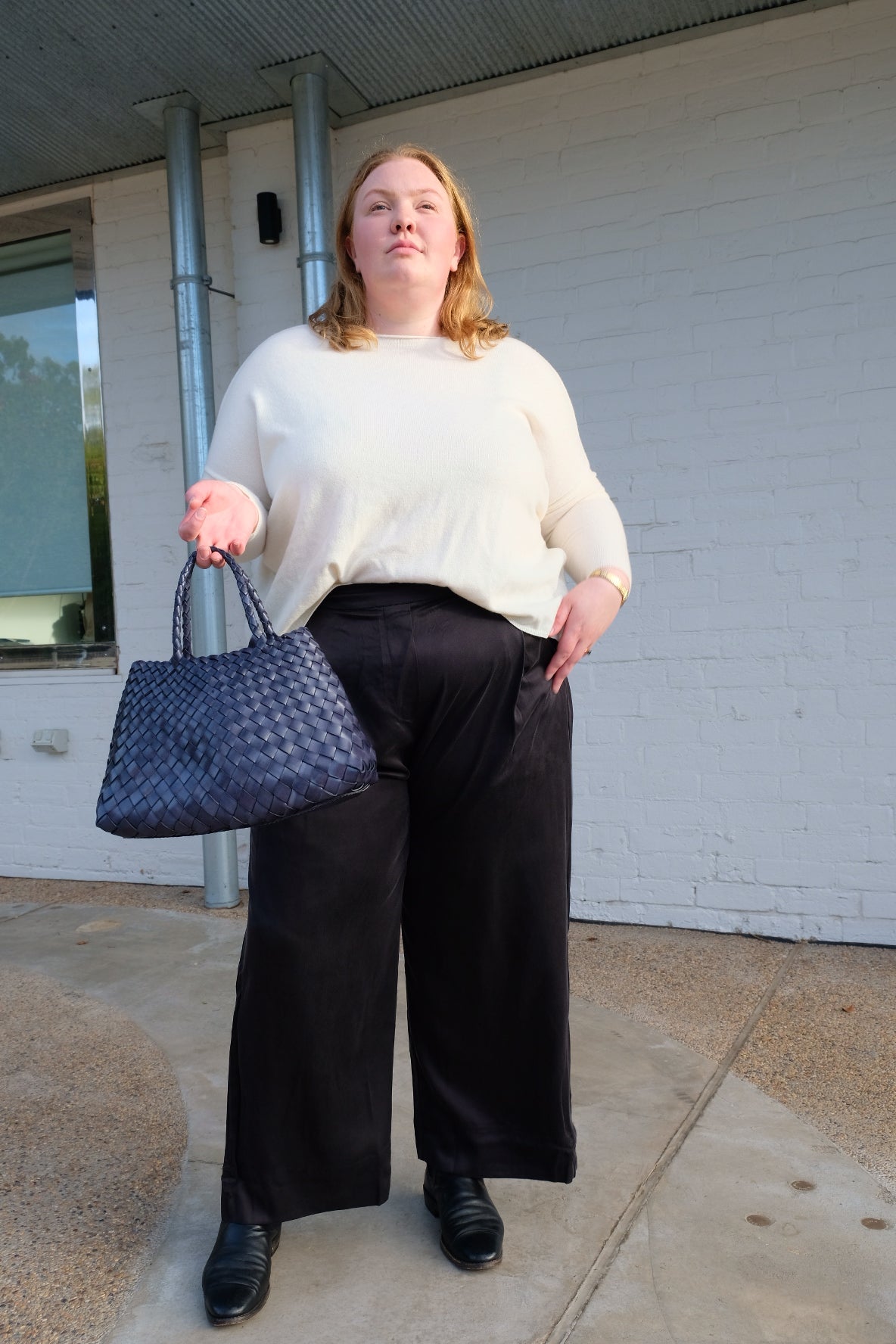 Ida Pant - Silk Satin - Black