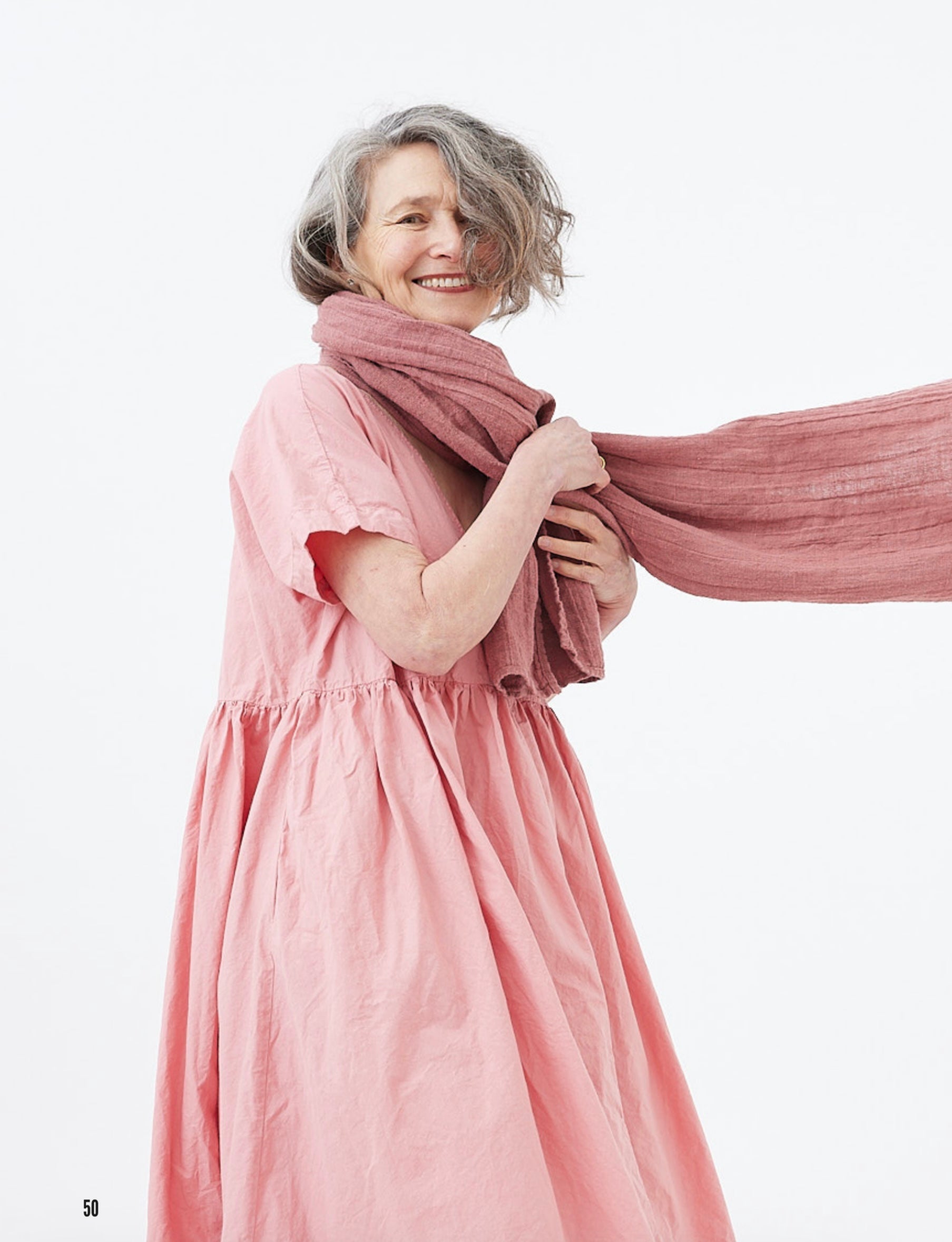 Flossie Dress Cotton Poplin - Coral