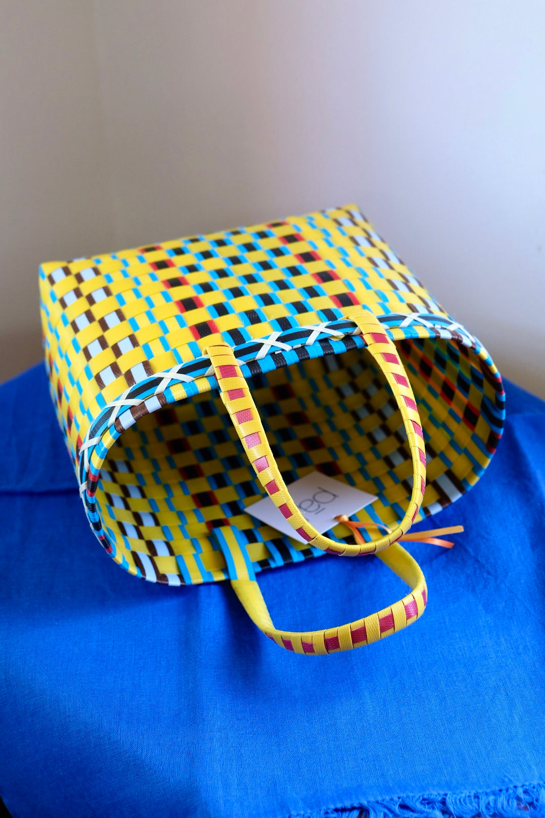 Pali Market Basket Mini - Yellow/Blue/Red/Black