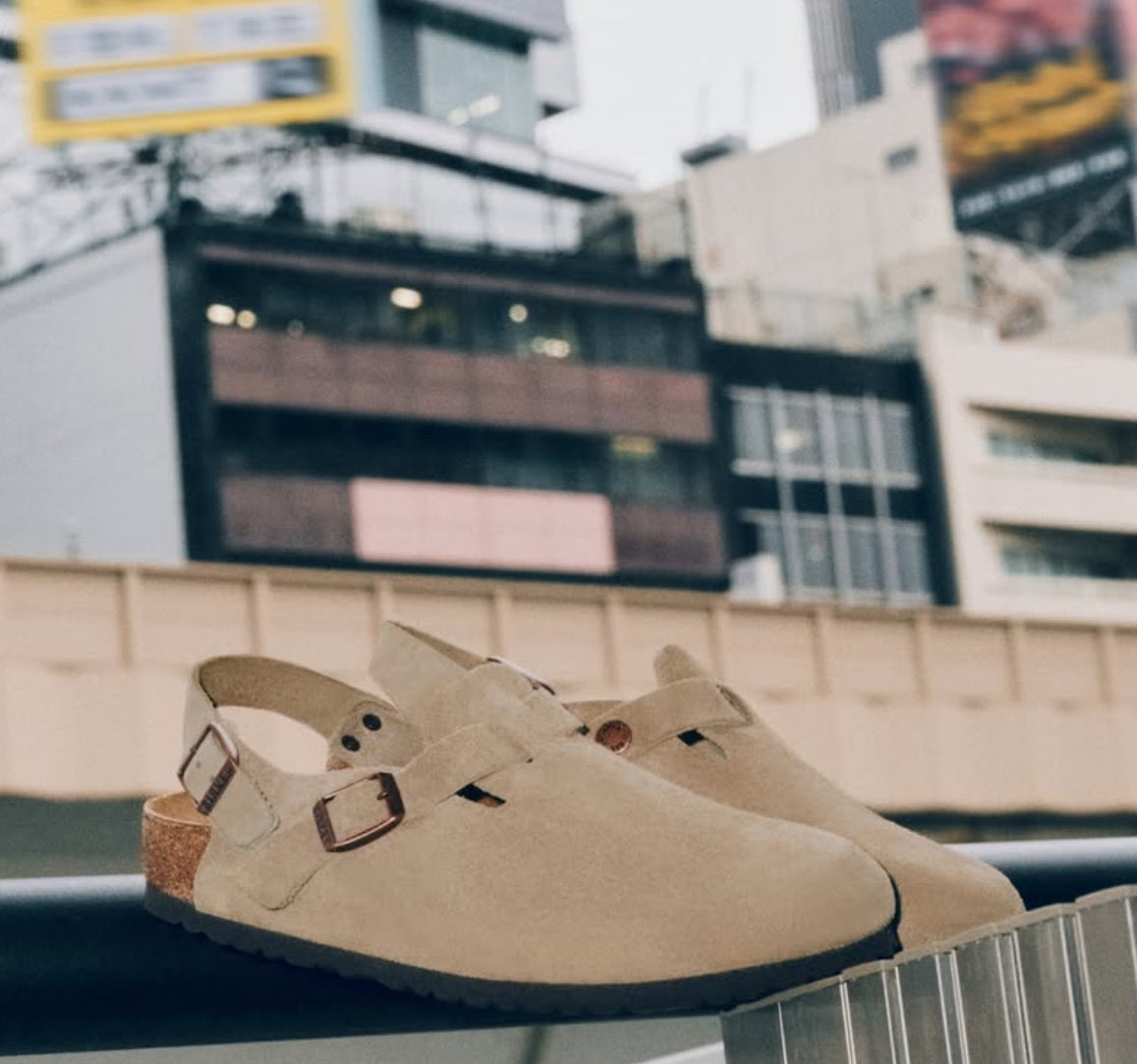 Tokio Suede Leather Taupe