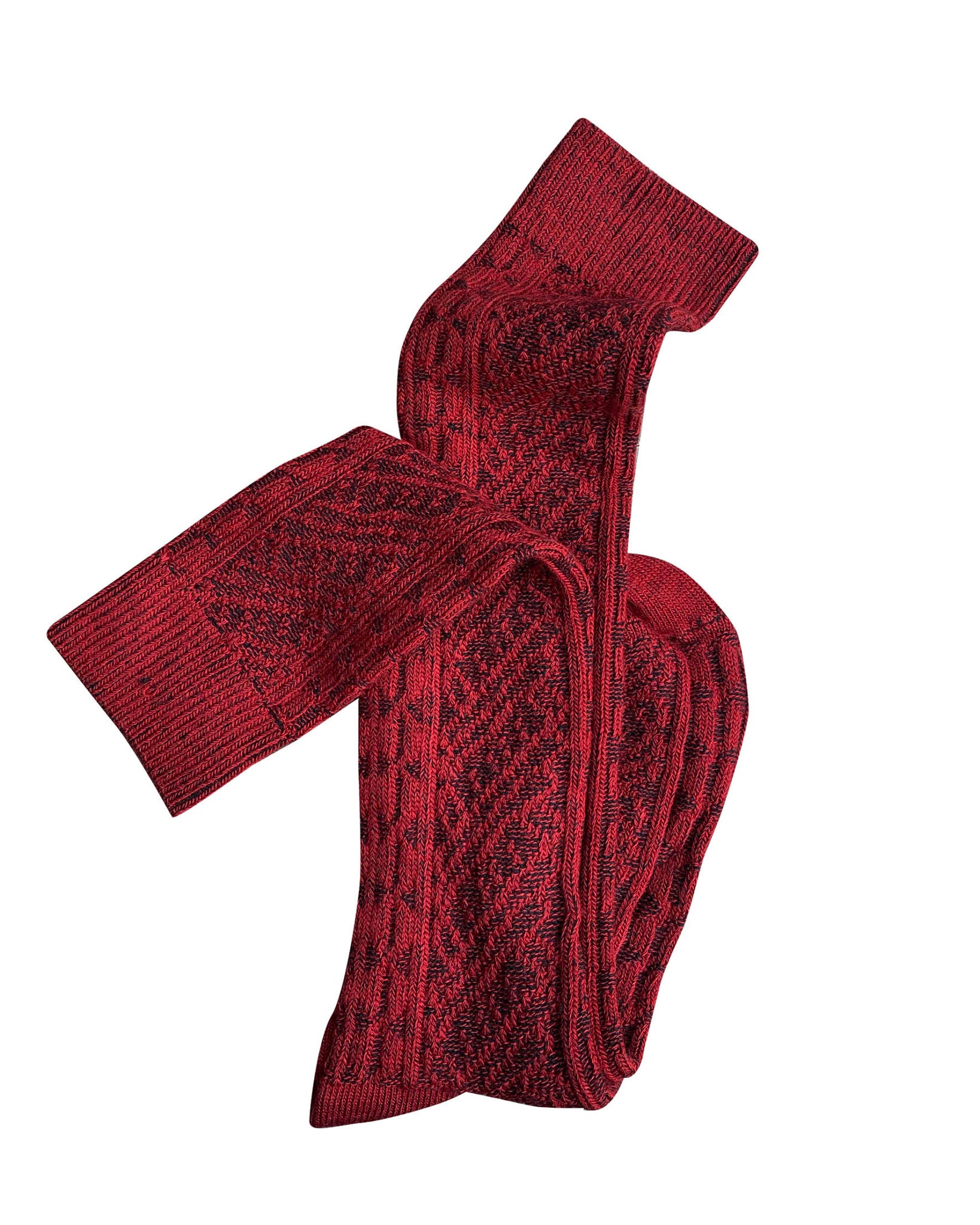 Merino Wool Socks - Vintage Red