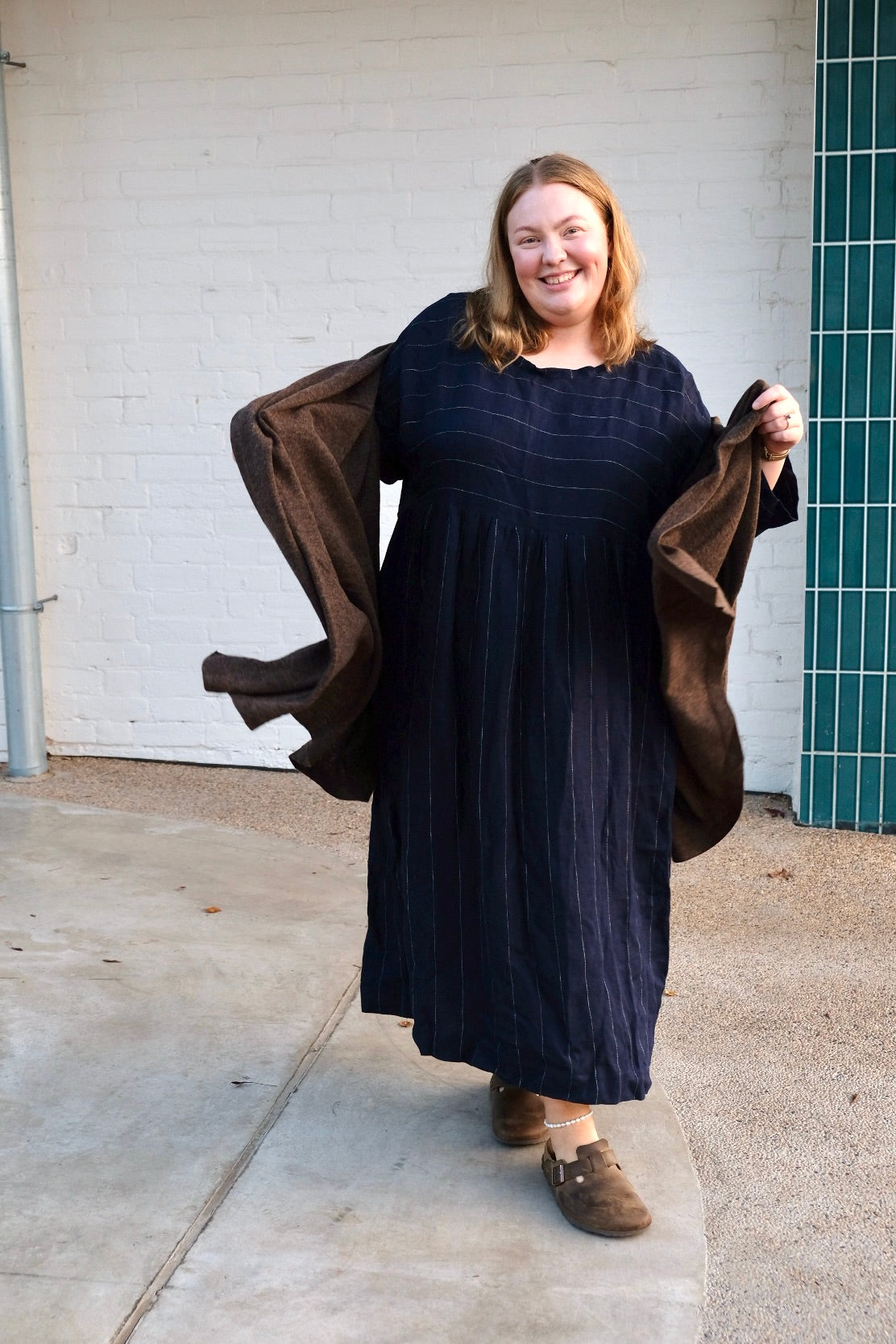 WINSTON SHAWL WOOL - Chocolate