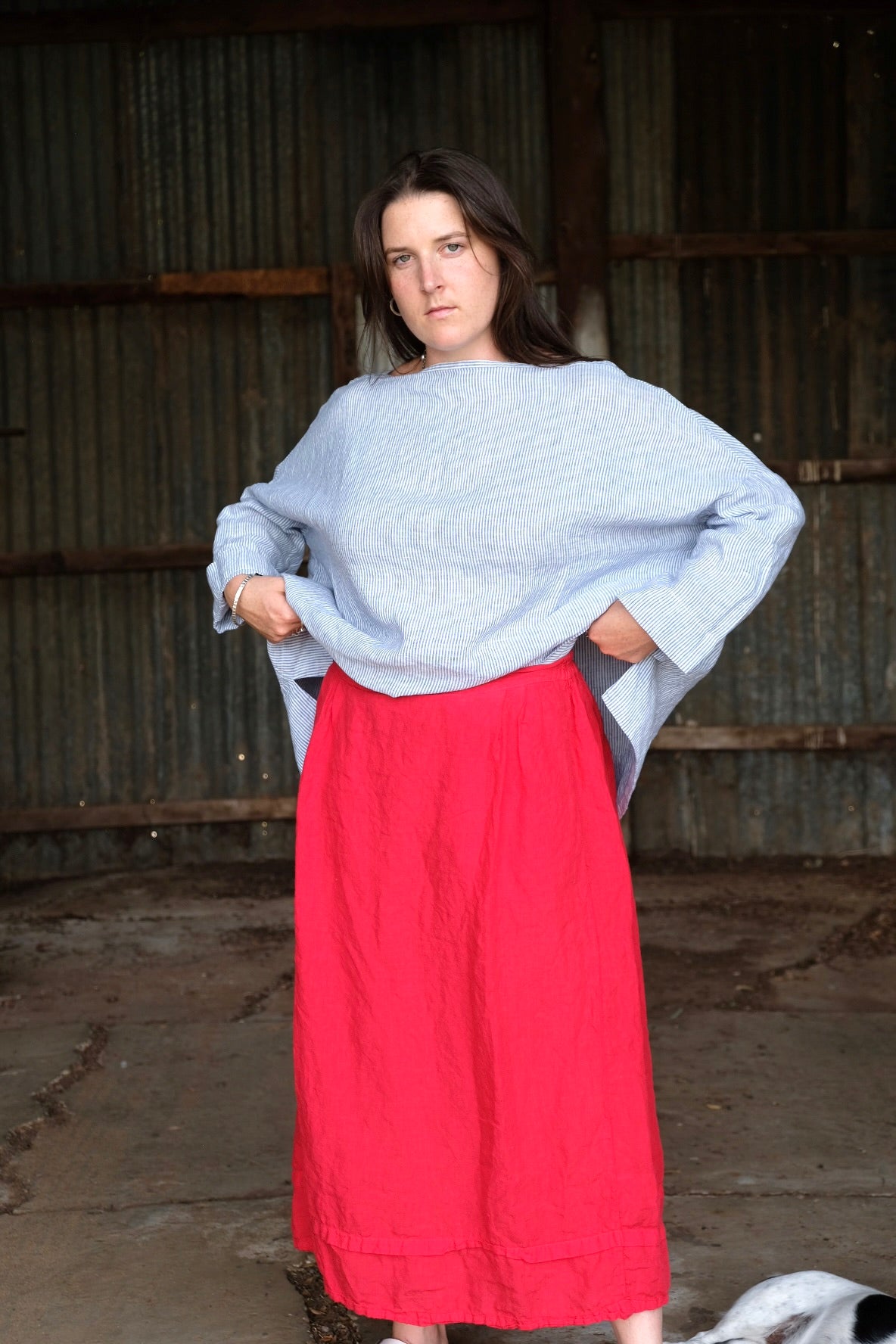 Eden Linen Skirt - Protea