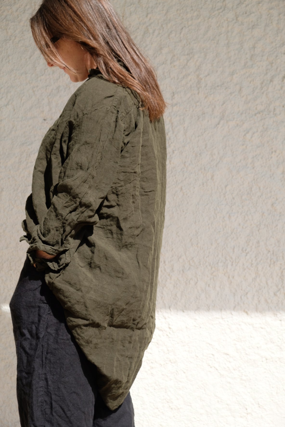 Manon Tunic - Classic Linen - Seaweed