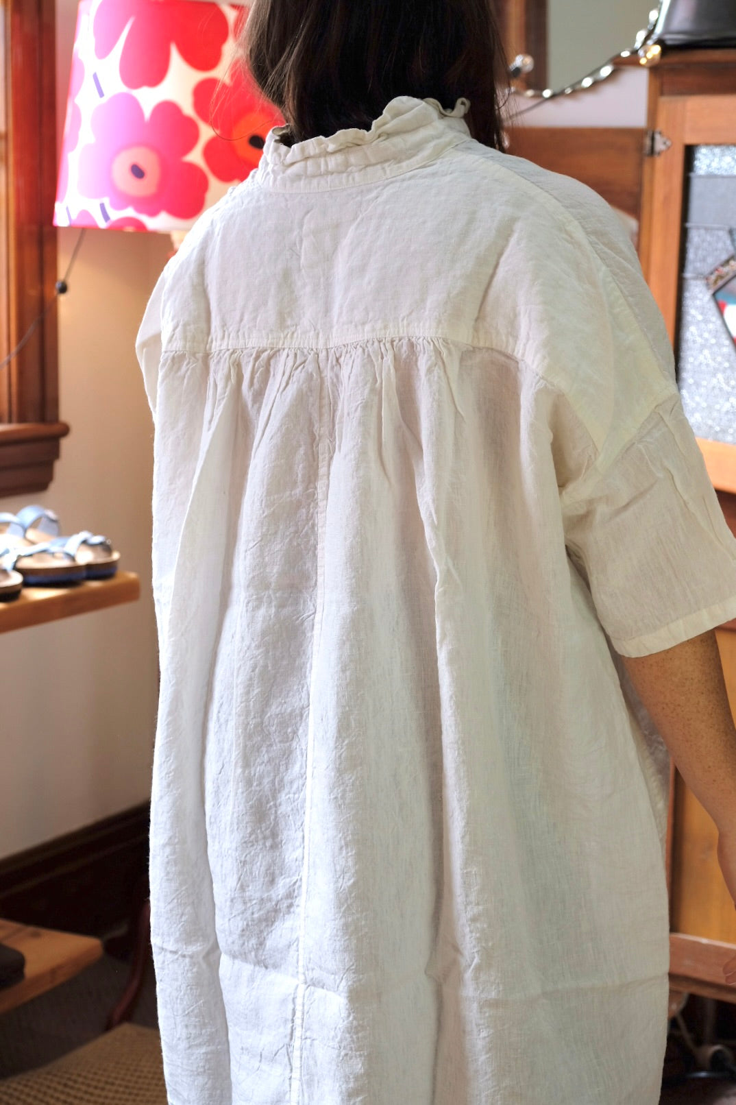 Lucia Linen Shirt - Warm White