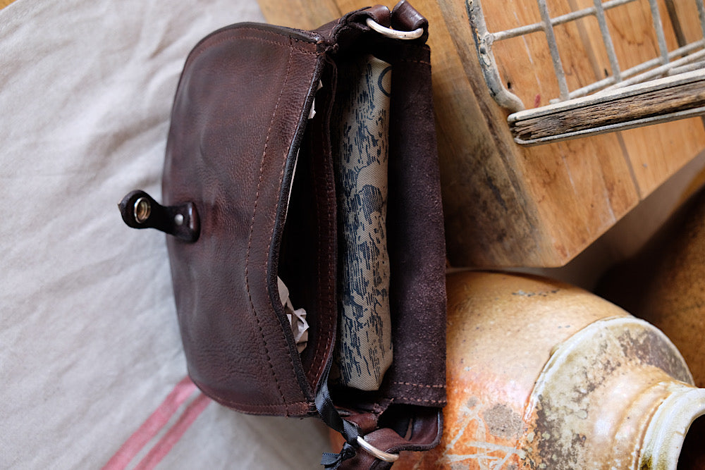 Gemini Crossbody bag - dark brown