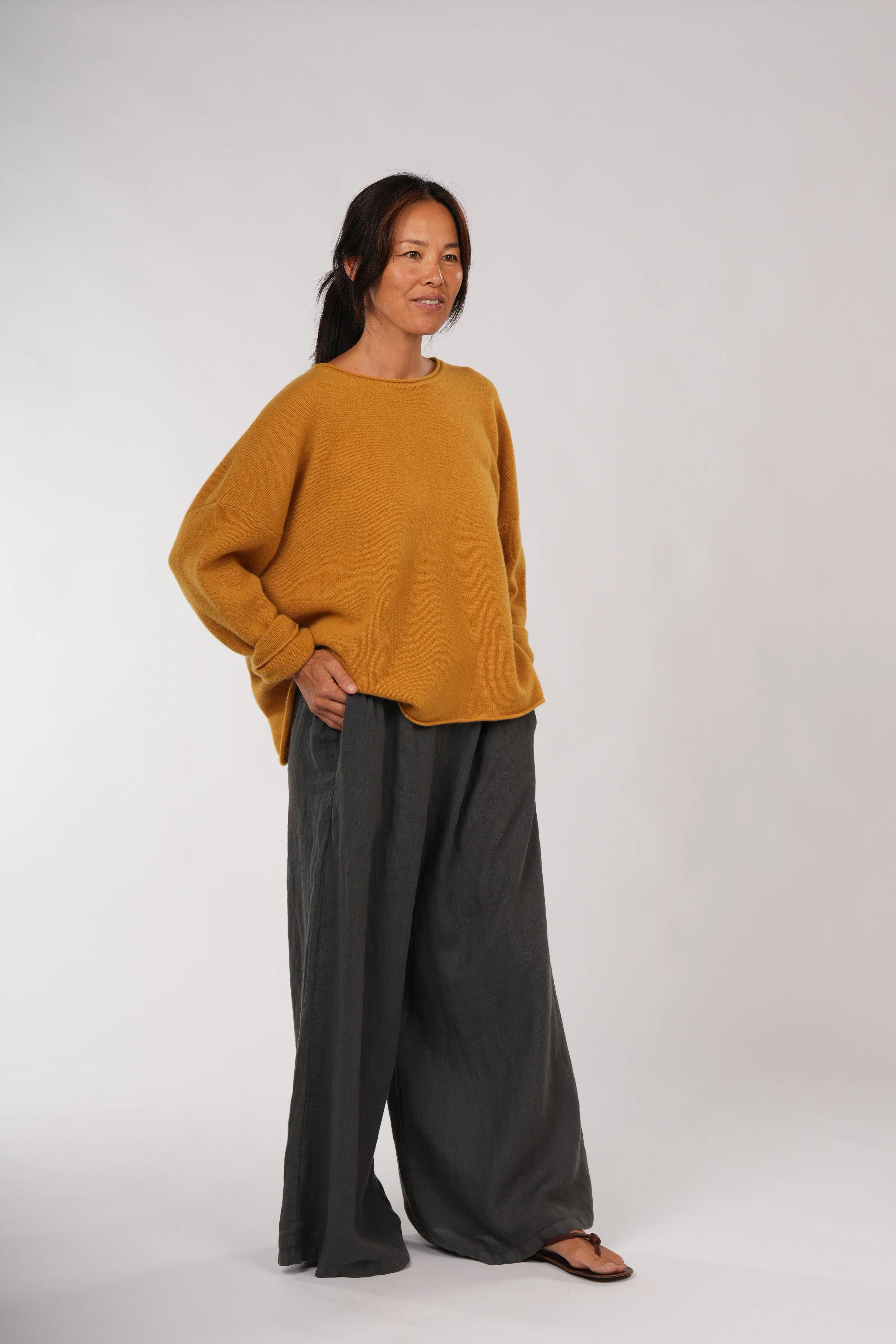 Lambswool Jumper - Mustard