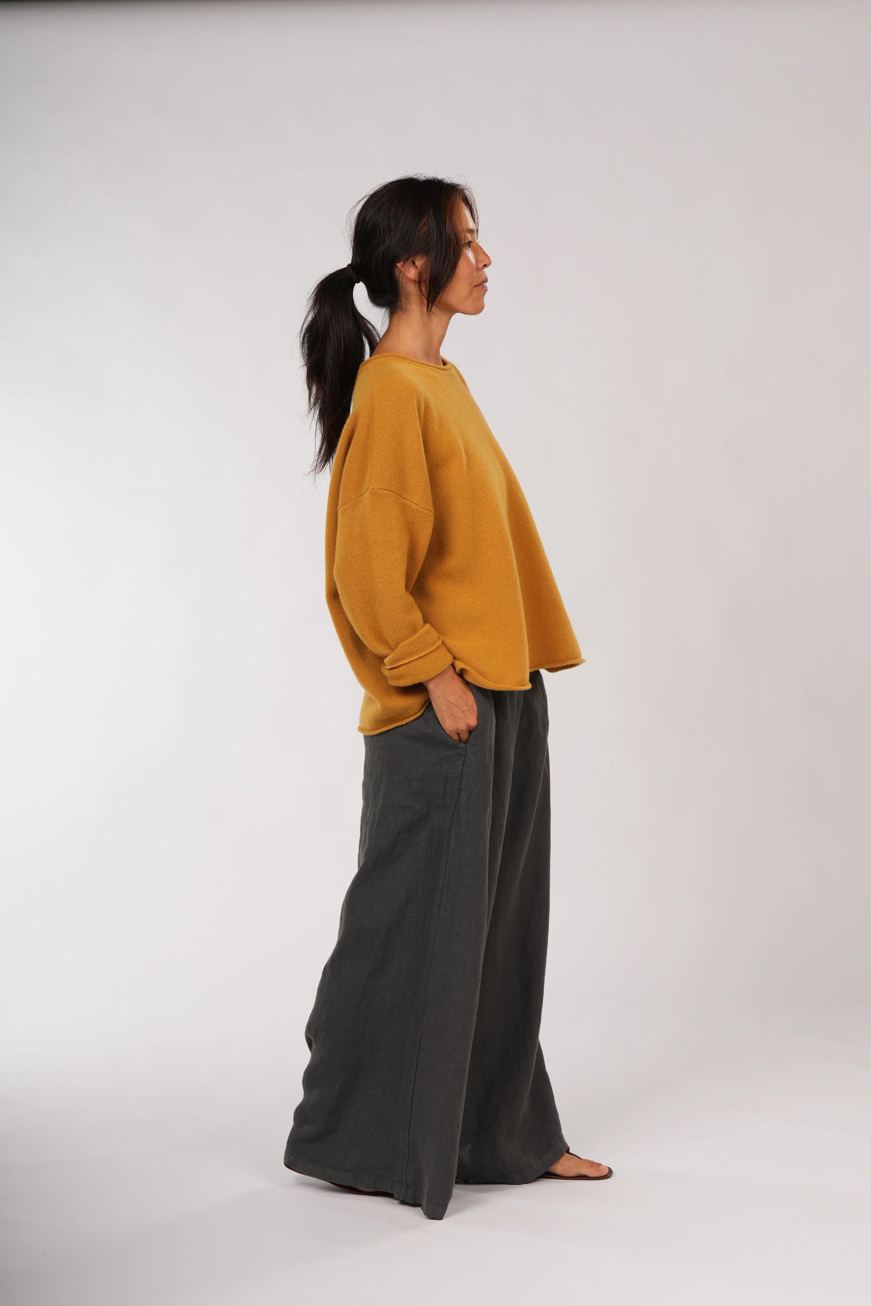 Lambswool Jumper - Mustard