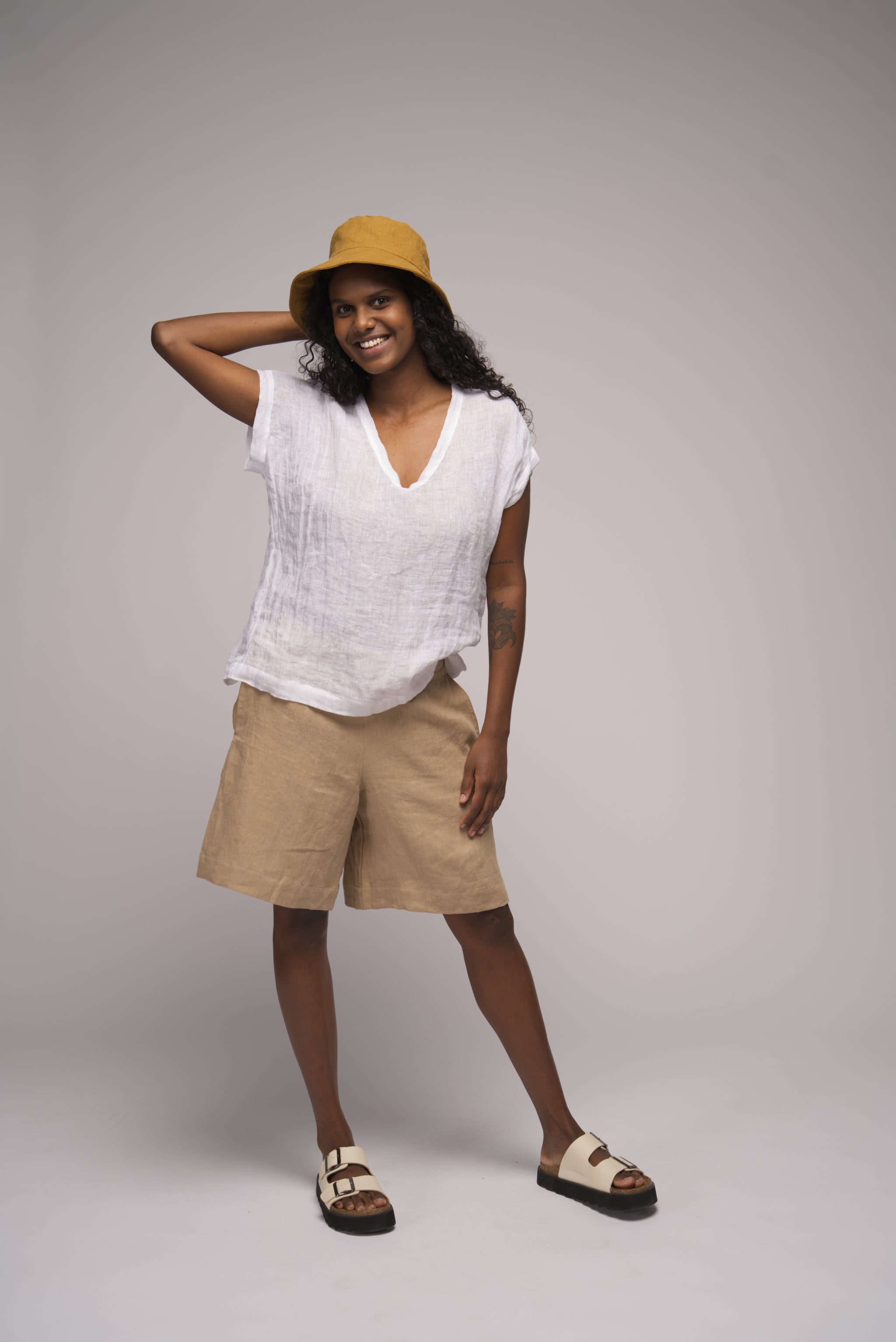 Sailor hemp Short - Latte