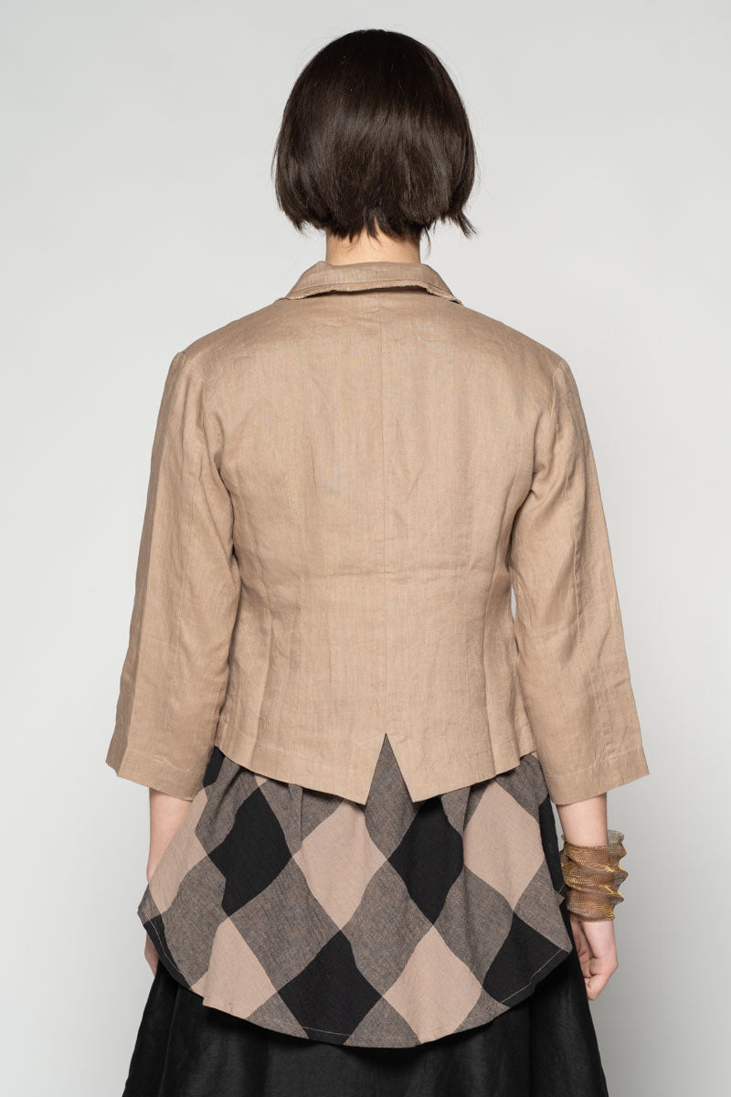 Ouna Jacket - Taupe Linen