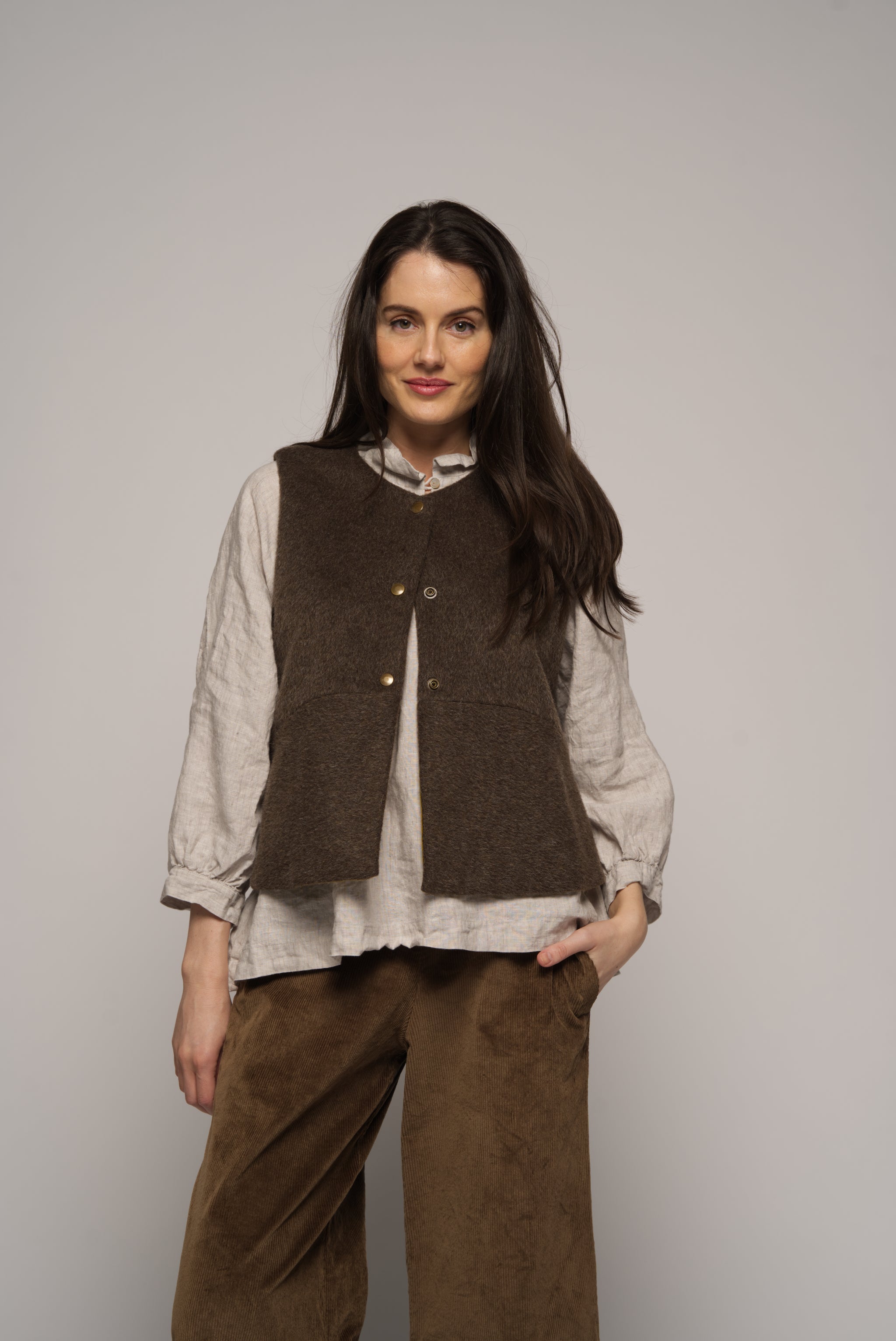 Violet Vest - Wool mohair