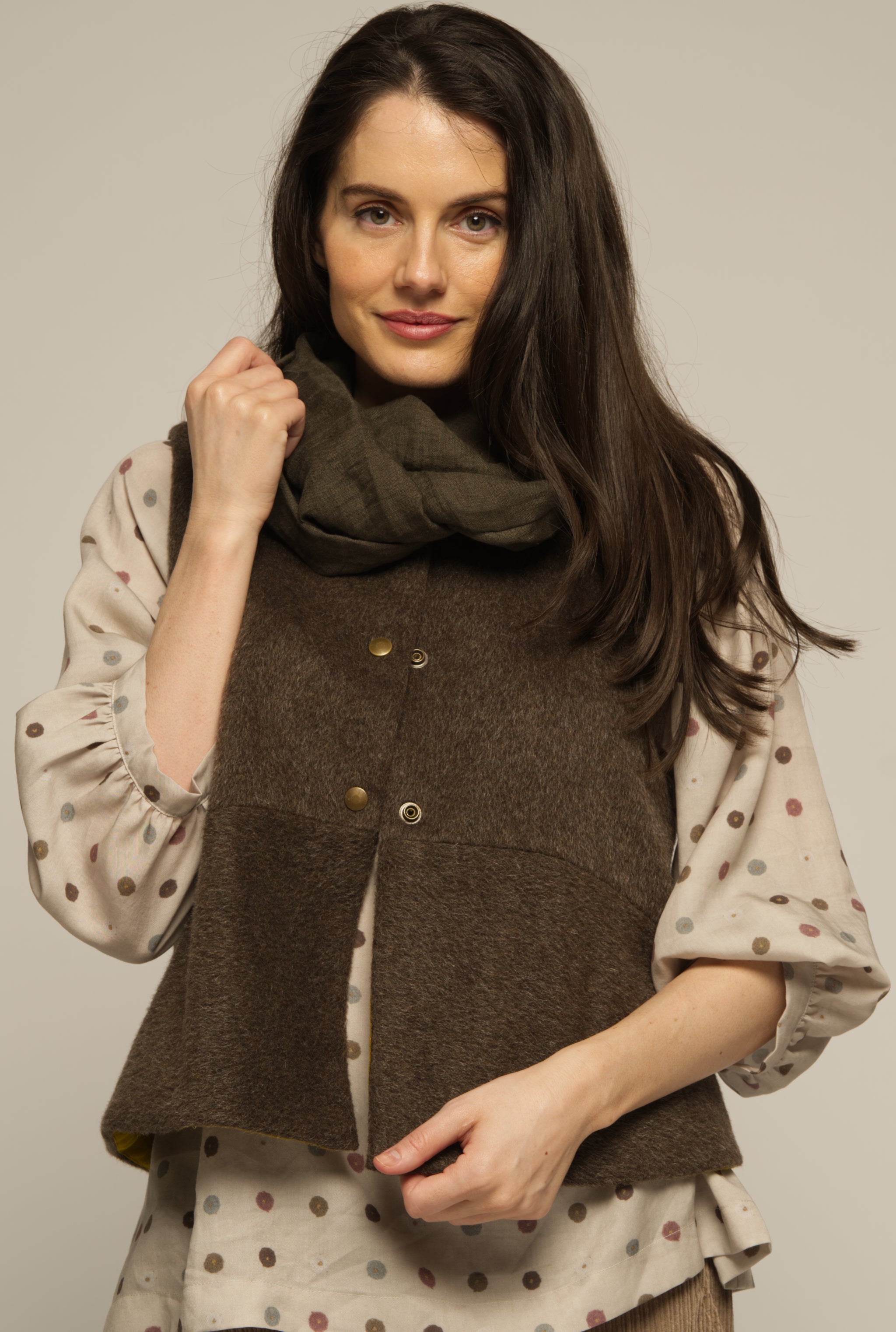 Violet Vest - Wool mohair