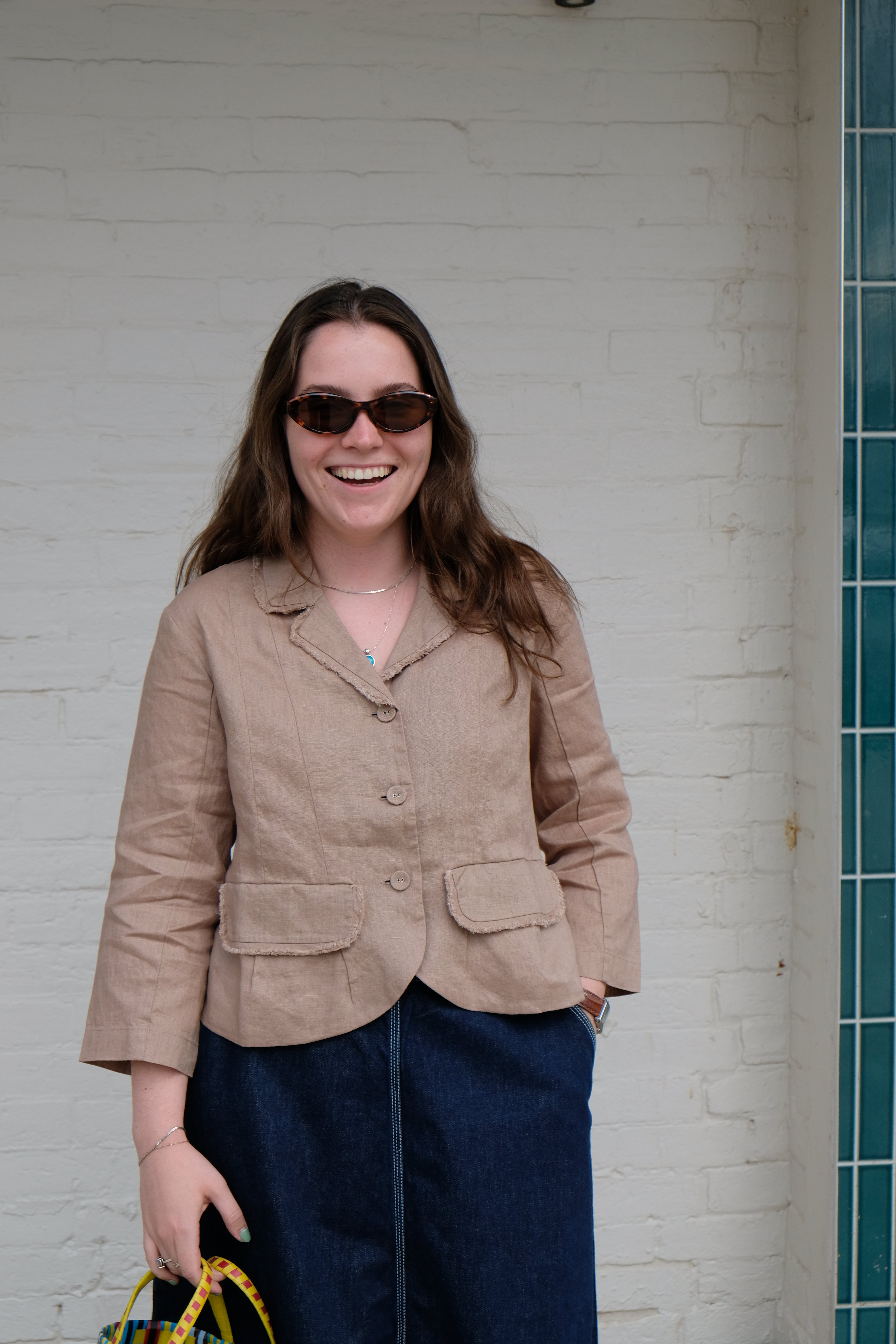 Ouna Jacket - Taupe Linen