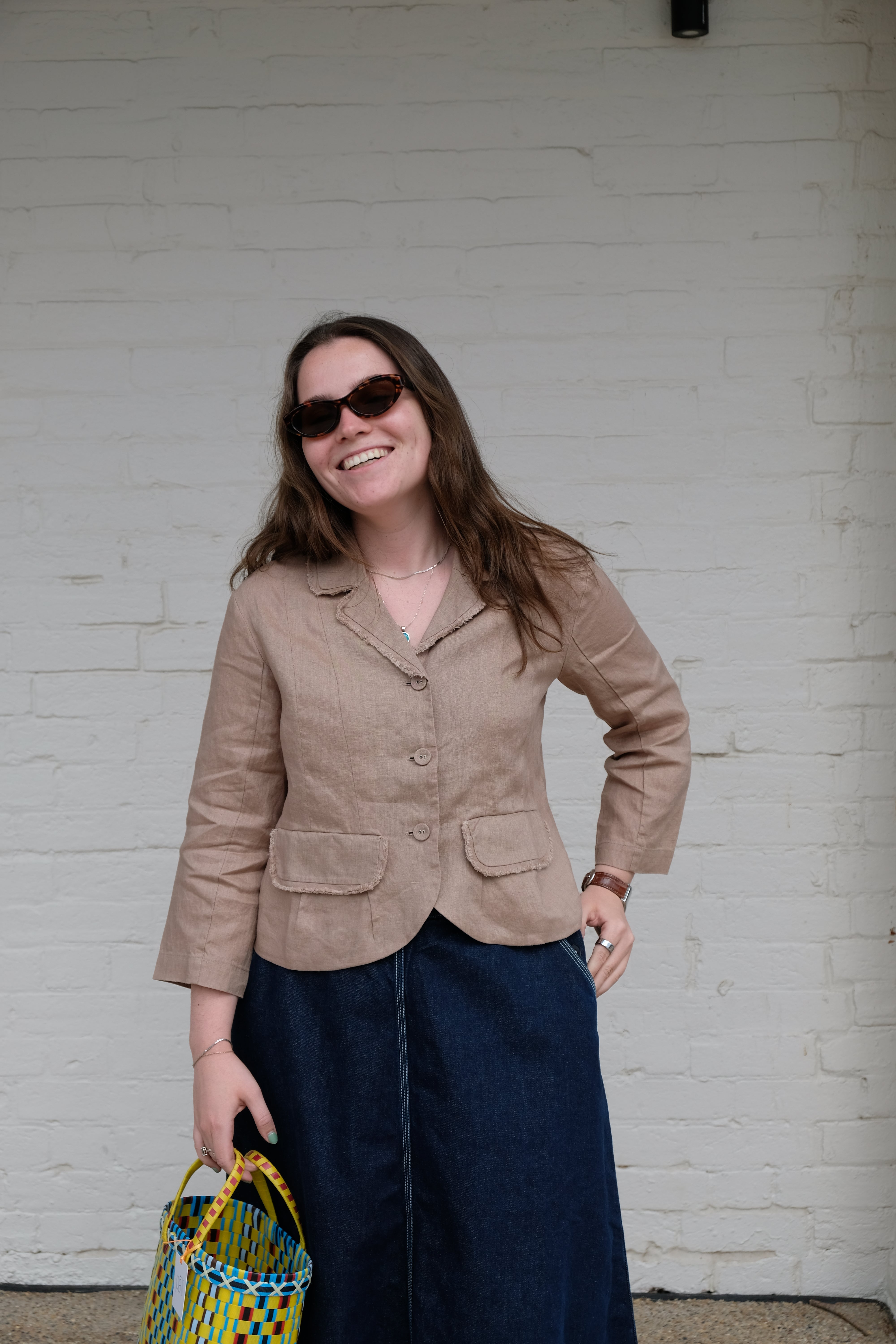 Ouna Jacket - Taupe Linen