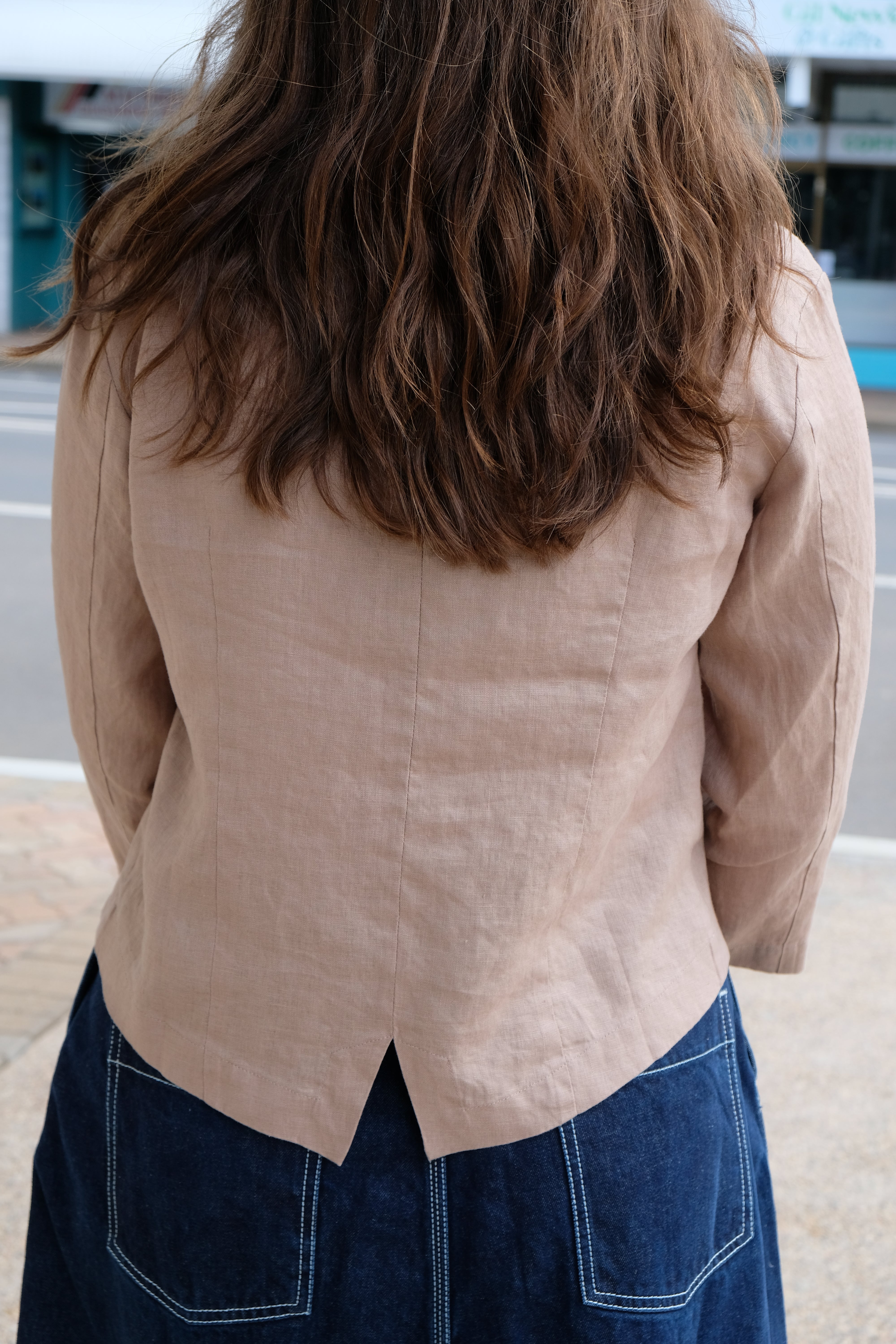 Ouna Jacket - Taupe Linen