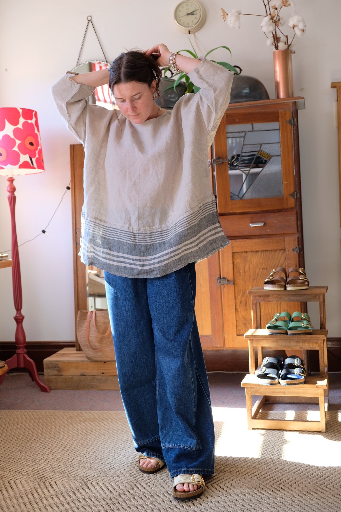 CAMICIA PINTURICCHIO - Tela Moma - Naturale