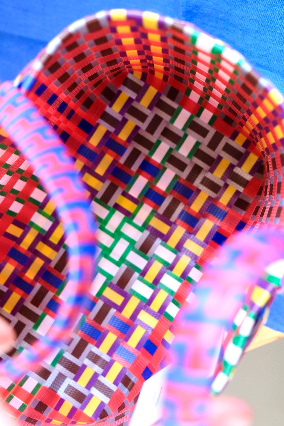 Pali Market Basket Mini - Red/Blue/Yellow/White