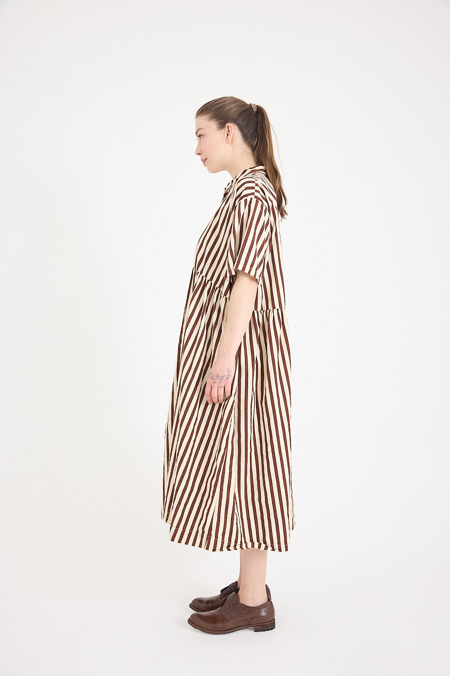 Alto Dress in Cotton Coco Stripe
