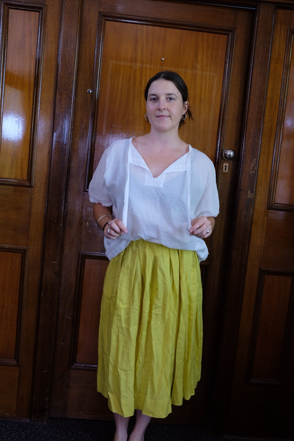 Daffodil Linen Skirt