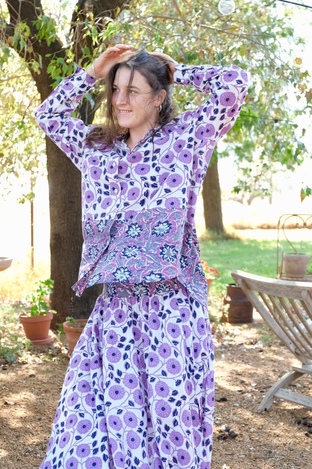 Zahra Cotton Floral Shirt