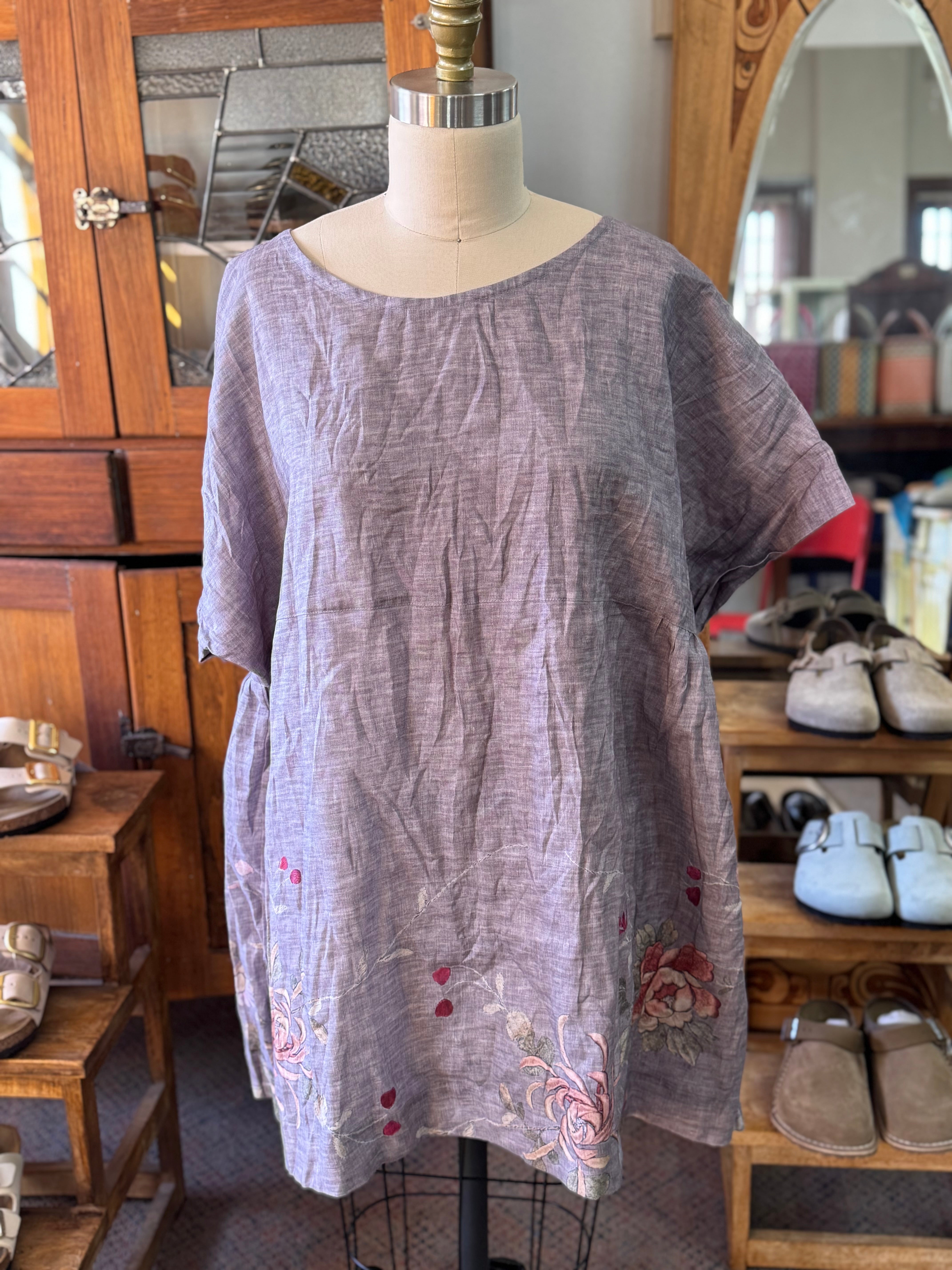 Sparrow Tunic - Grey Floral