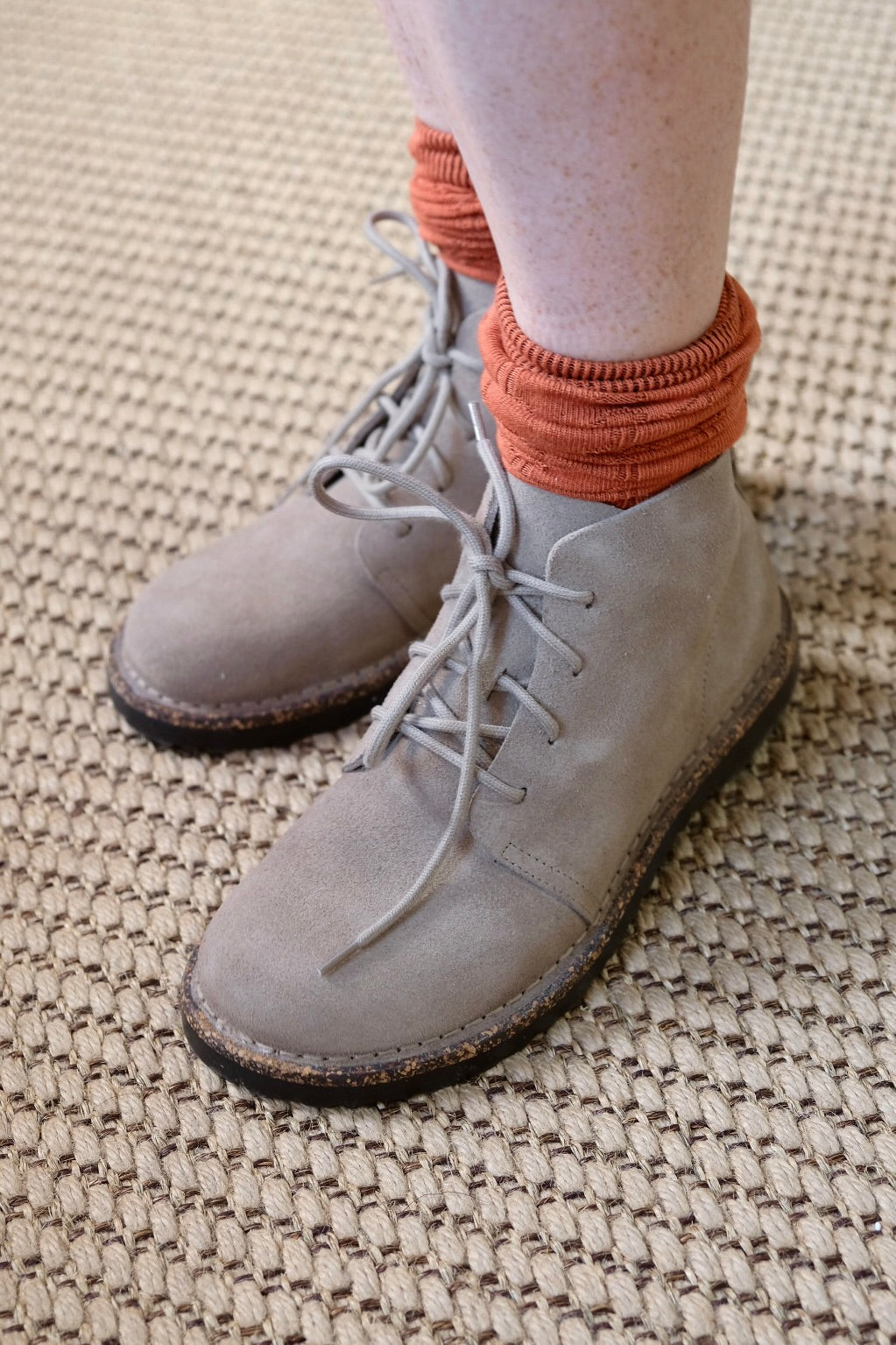 Uppsala Mid Taupe Suede Leather